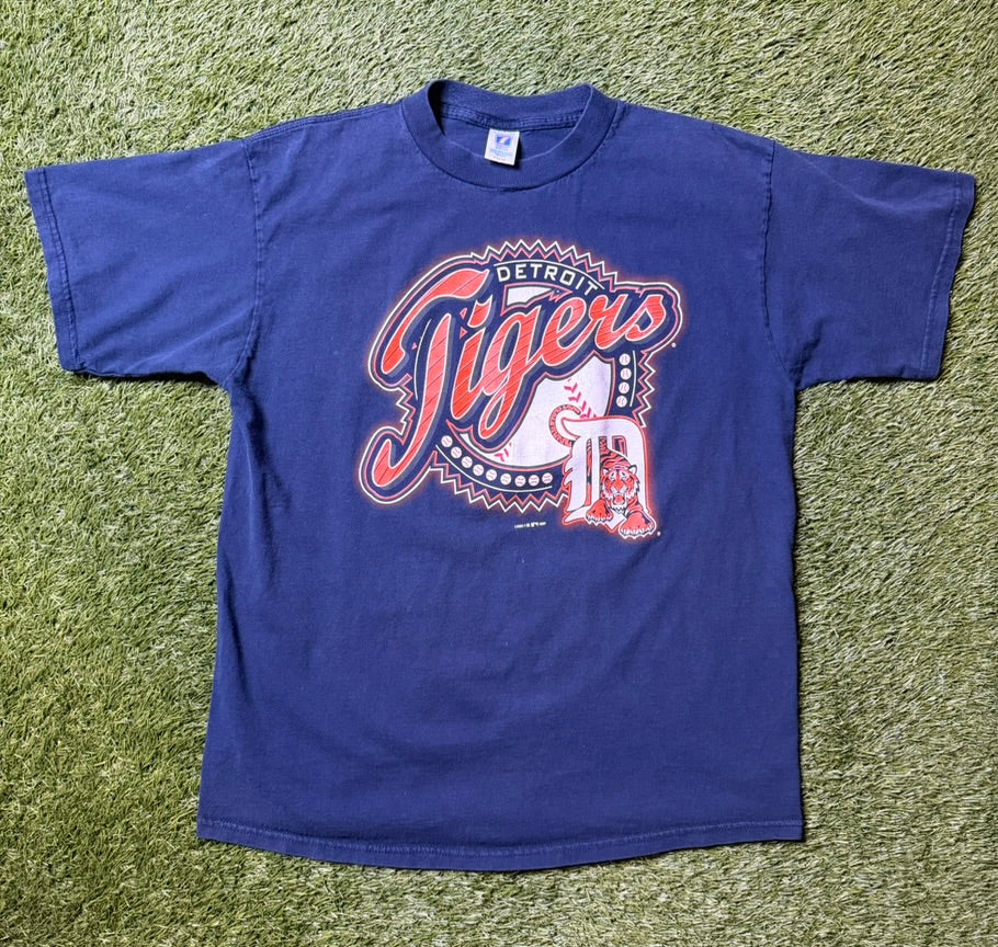 Vintage 1997 Detroit Tigers Logo7 T Shirt