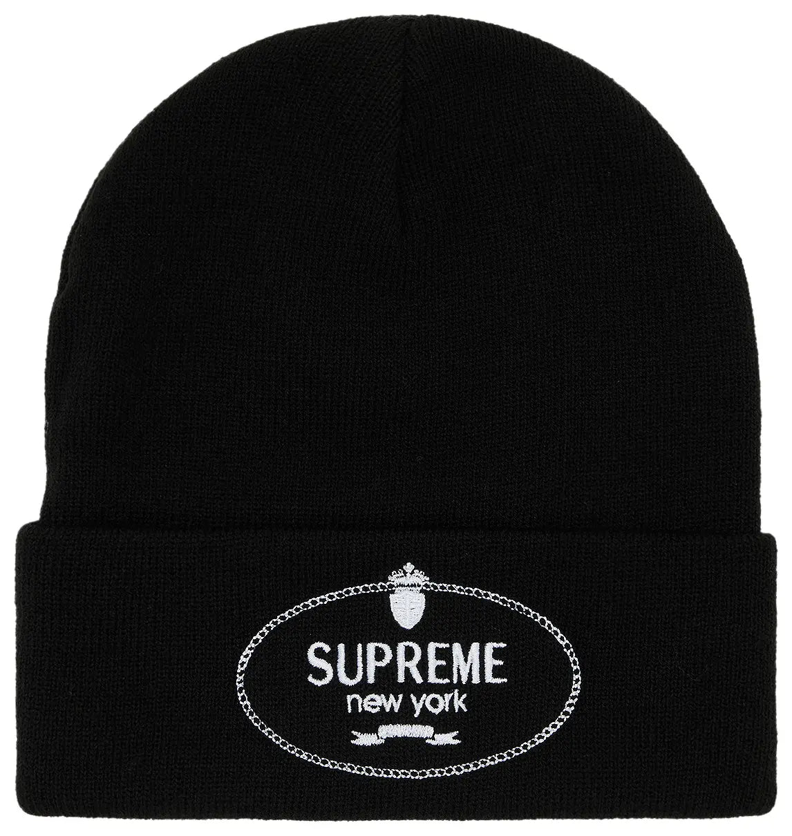 Supreme Crest Beanie Black Hat