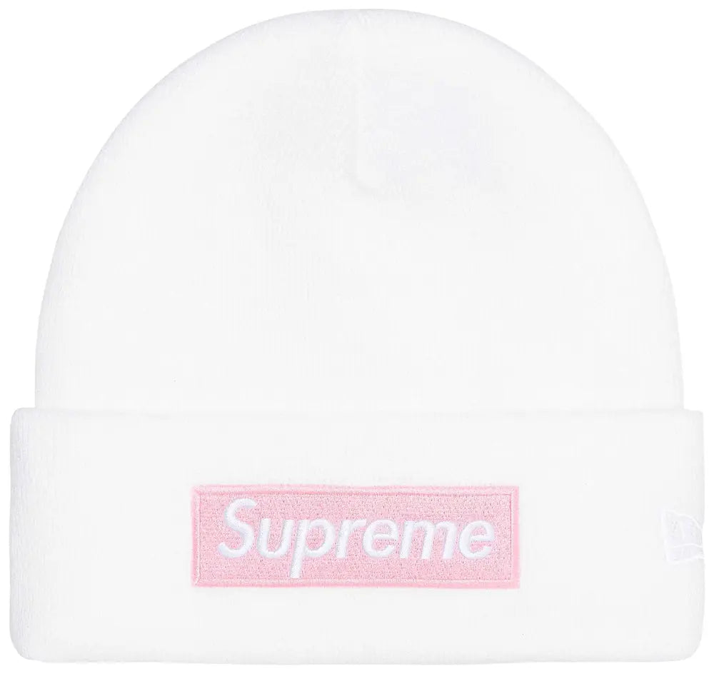 Supreme New Era Box Logo Beanie (FW25) White