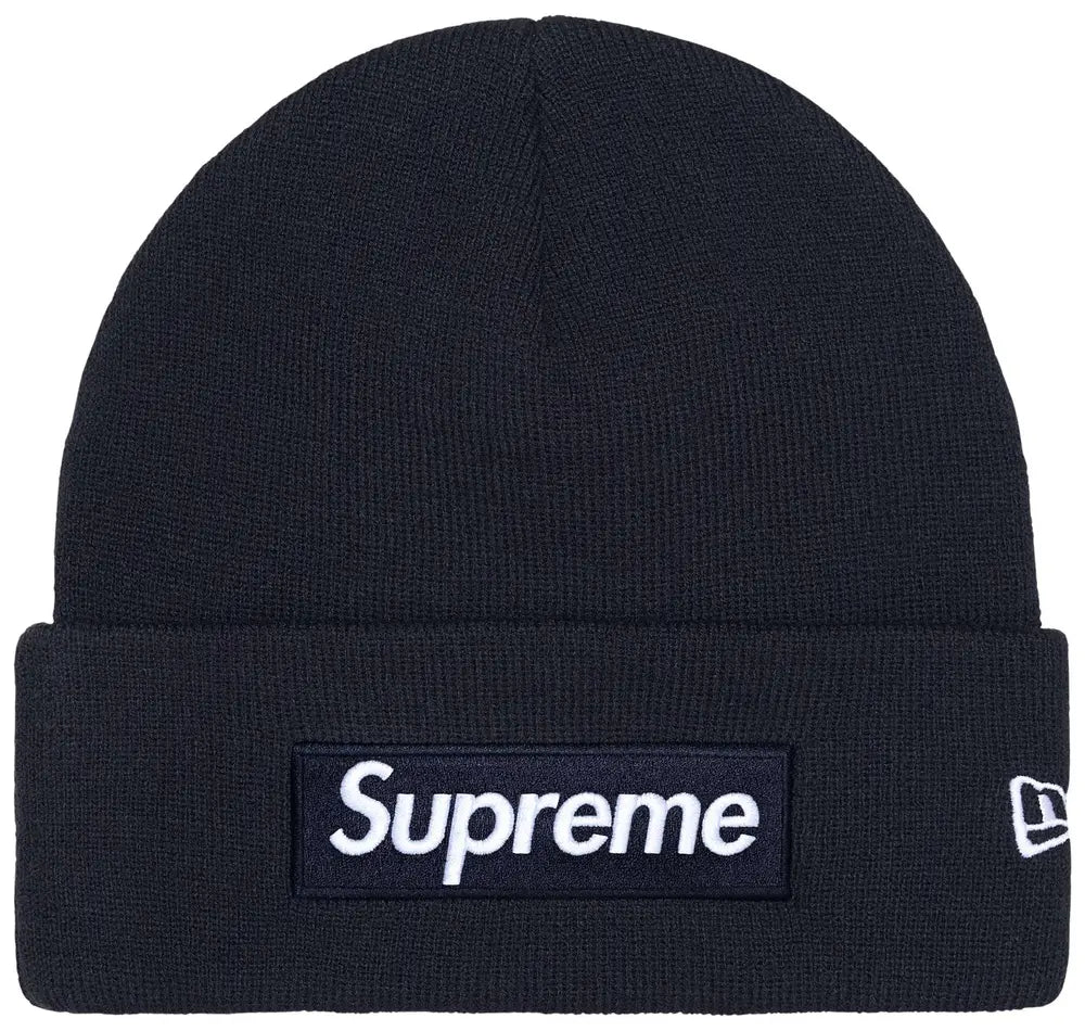Supreme New Era Box Logo Beanie (FW25) Navy