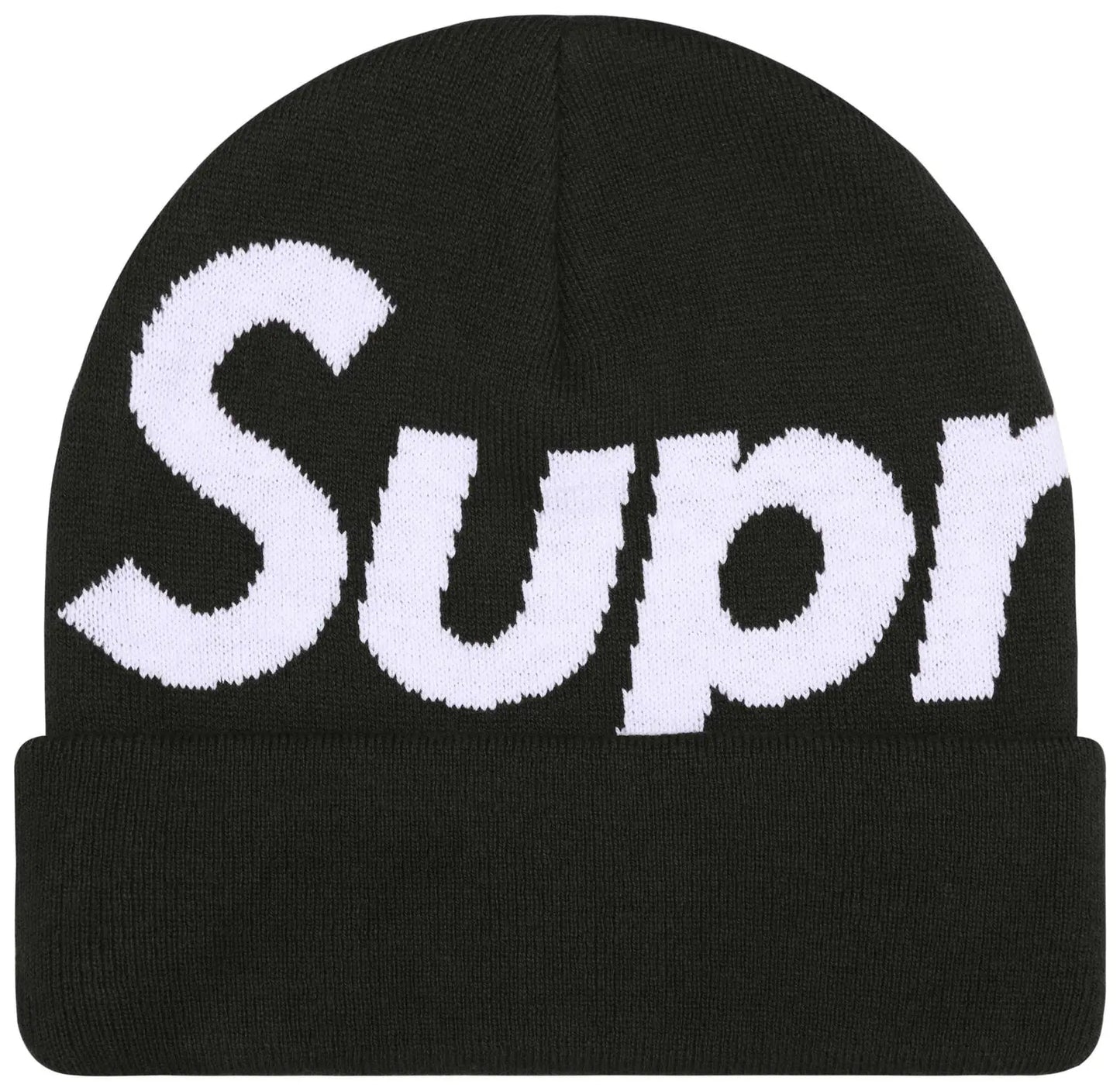 Supreme Big Logo Beanie Black