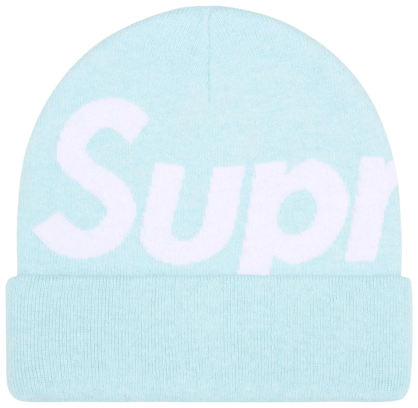 Supreme Big Logo Beanie Blue