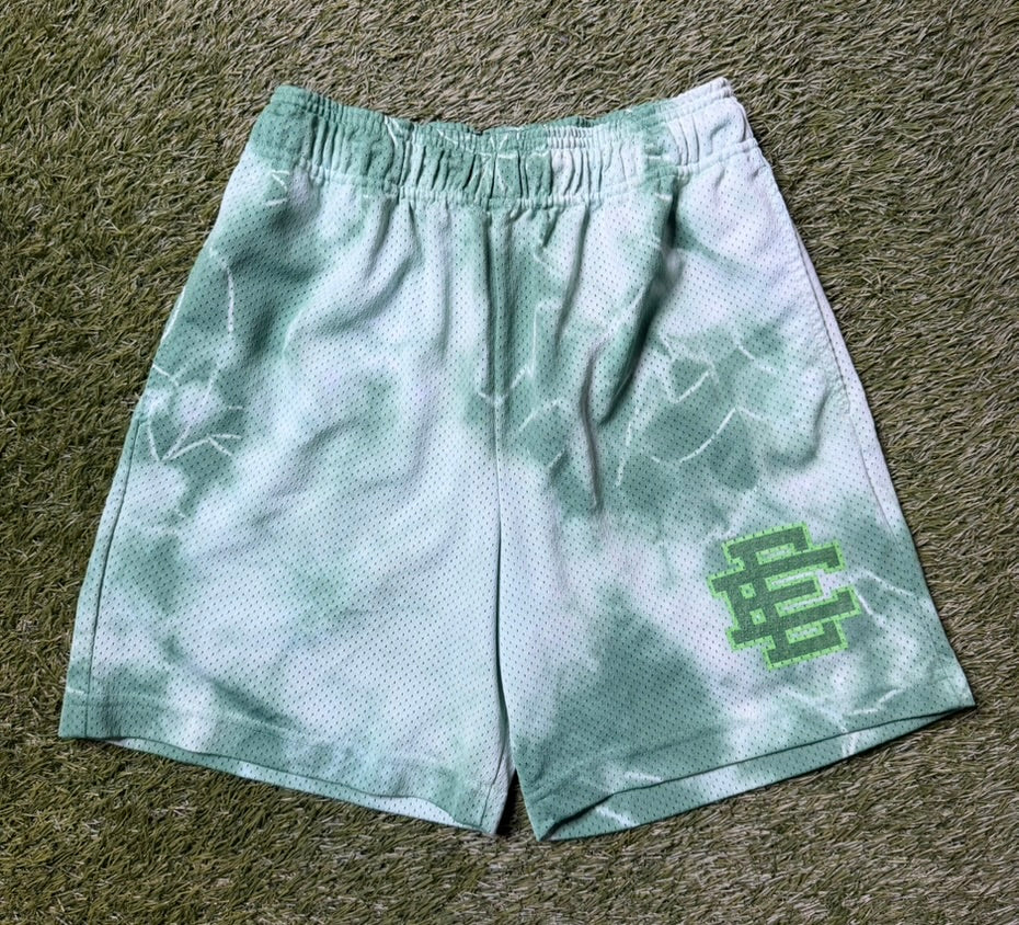 Eric Emanuel Green Tie Dye EE Shorts