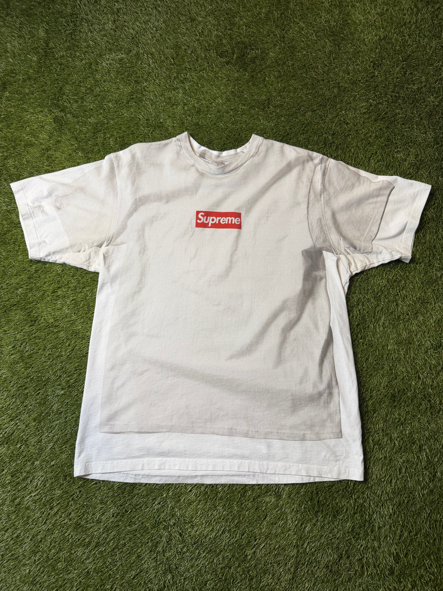 Supreme MM6 Maison Margiela Box Logo White T Shirt