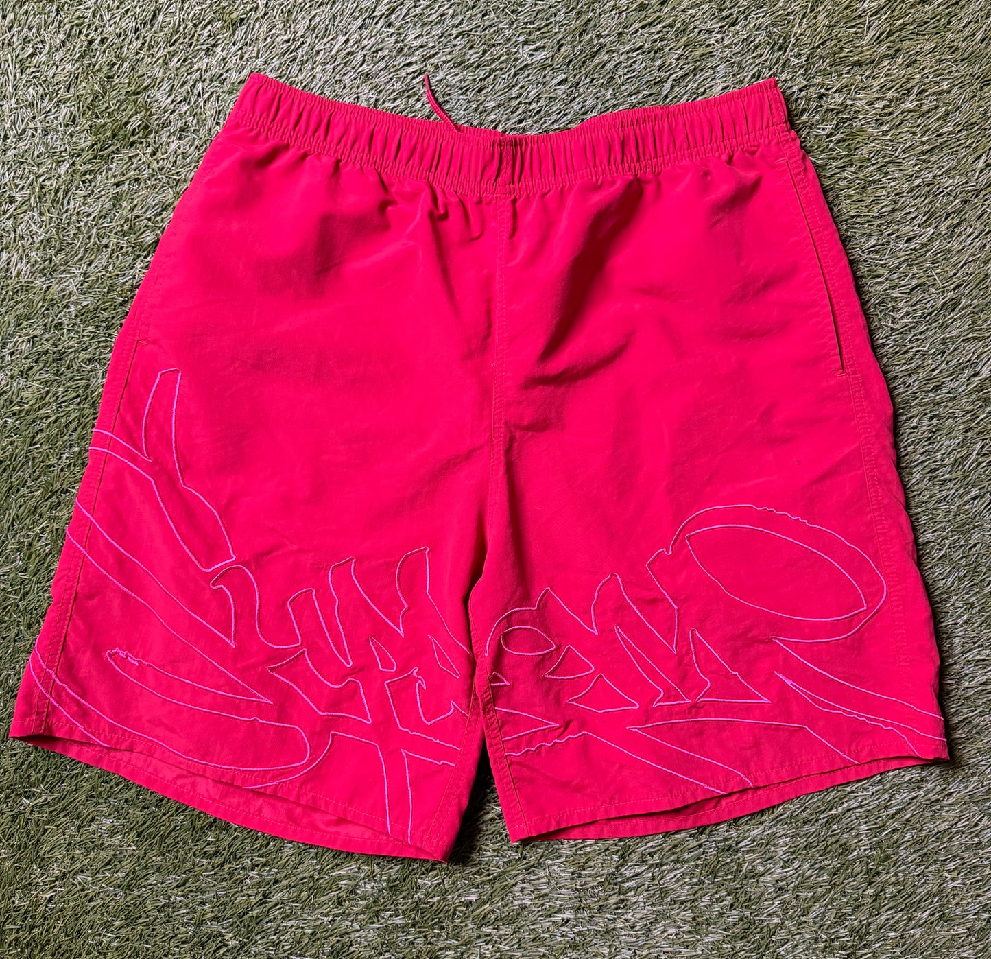 Supreme Tag Water Short Red