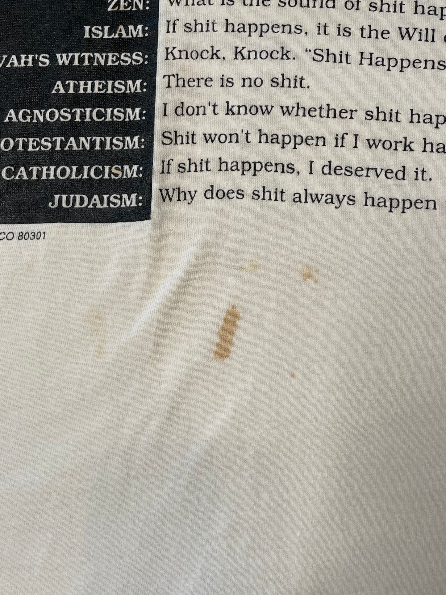 Vintage Religions Of The World T shirt