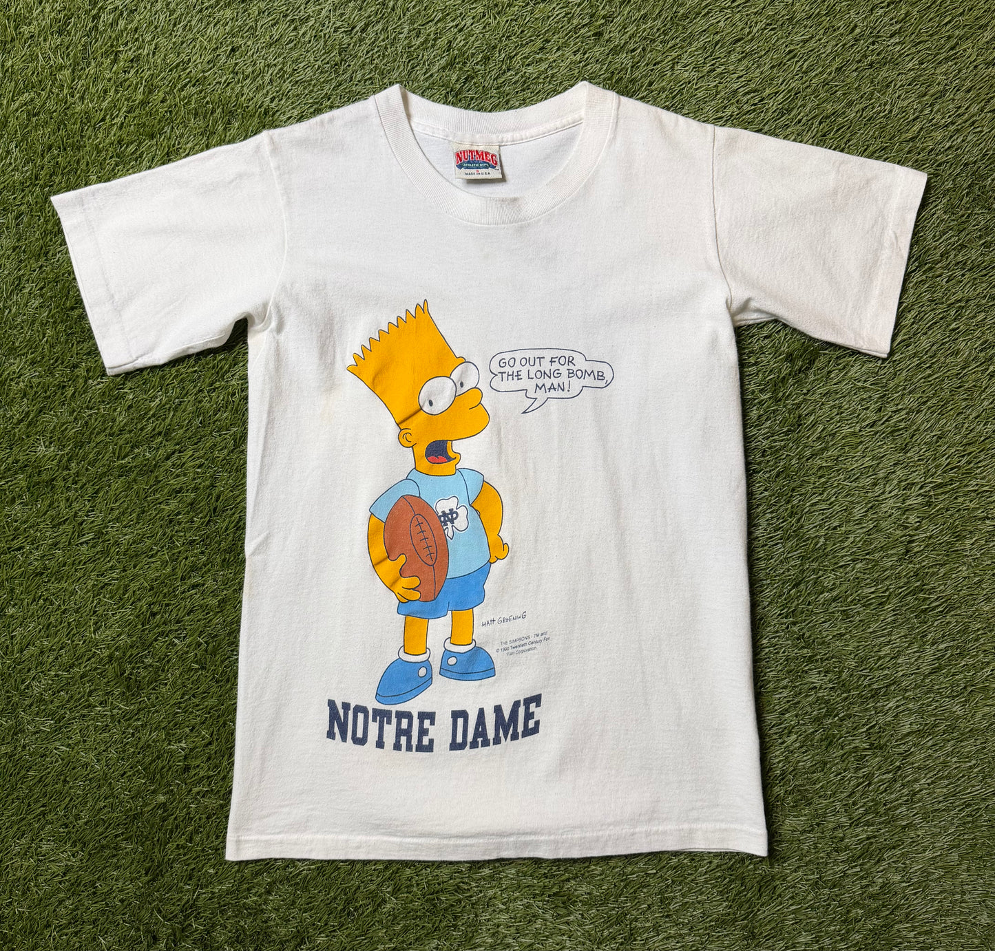 Vintage 90's Bart Notre Dame T Shirt