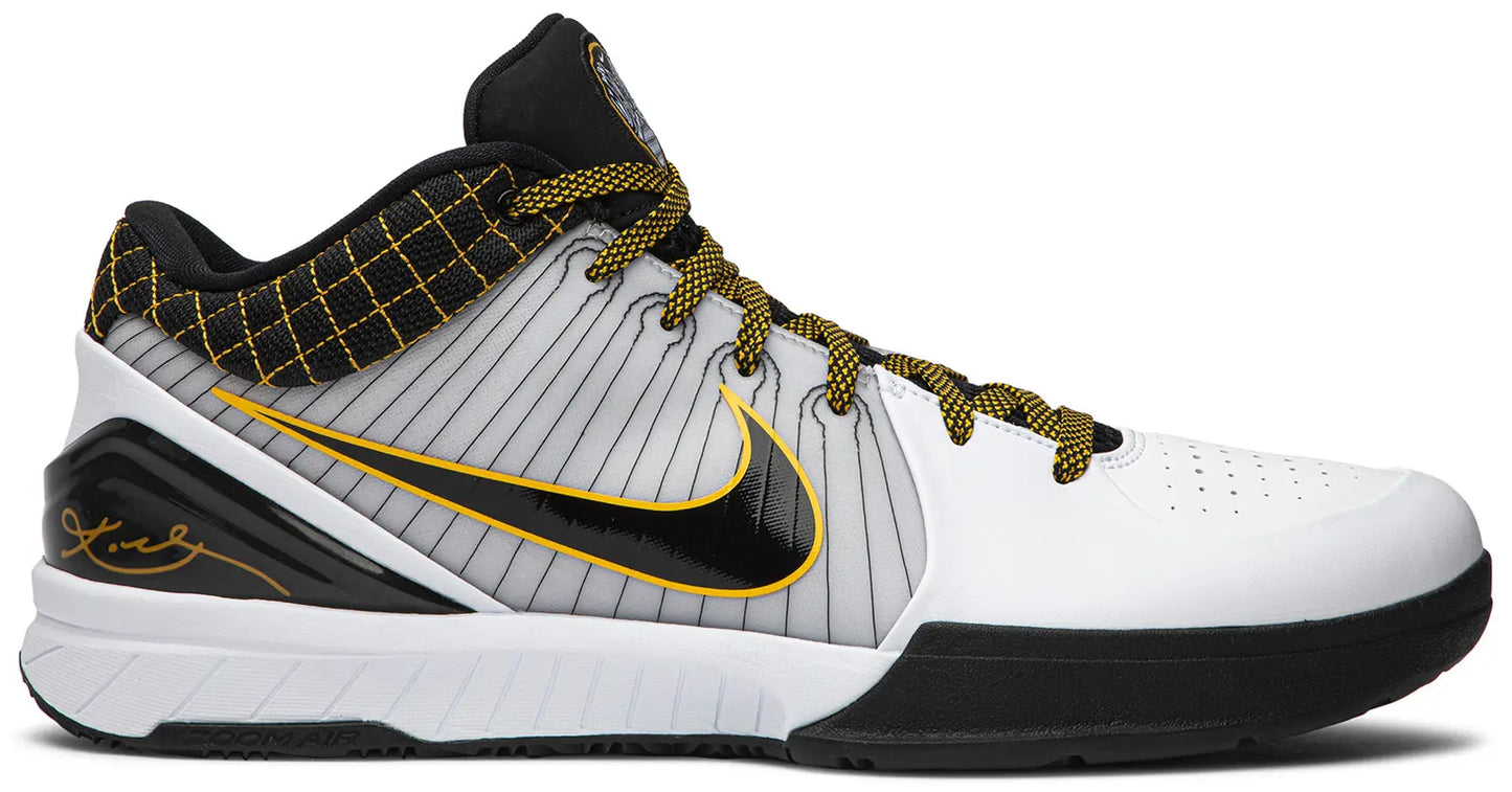 Nike Kobe 4 Protro White Black Del Sol