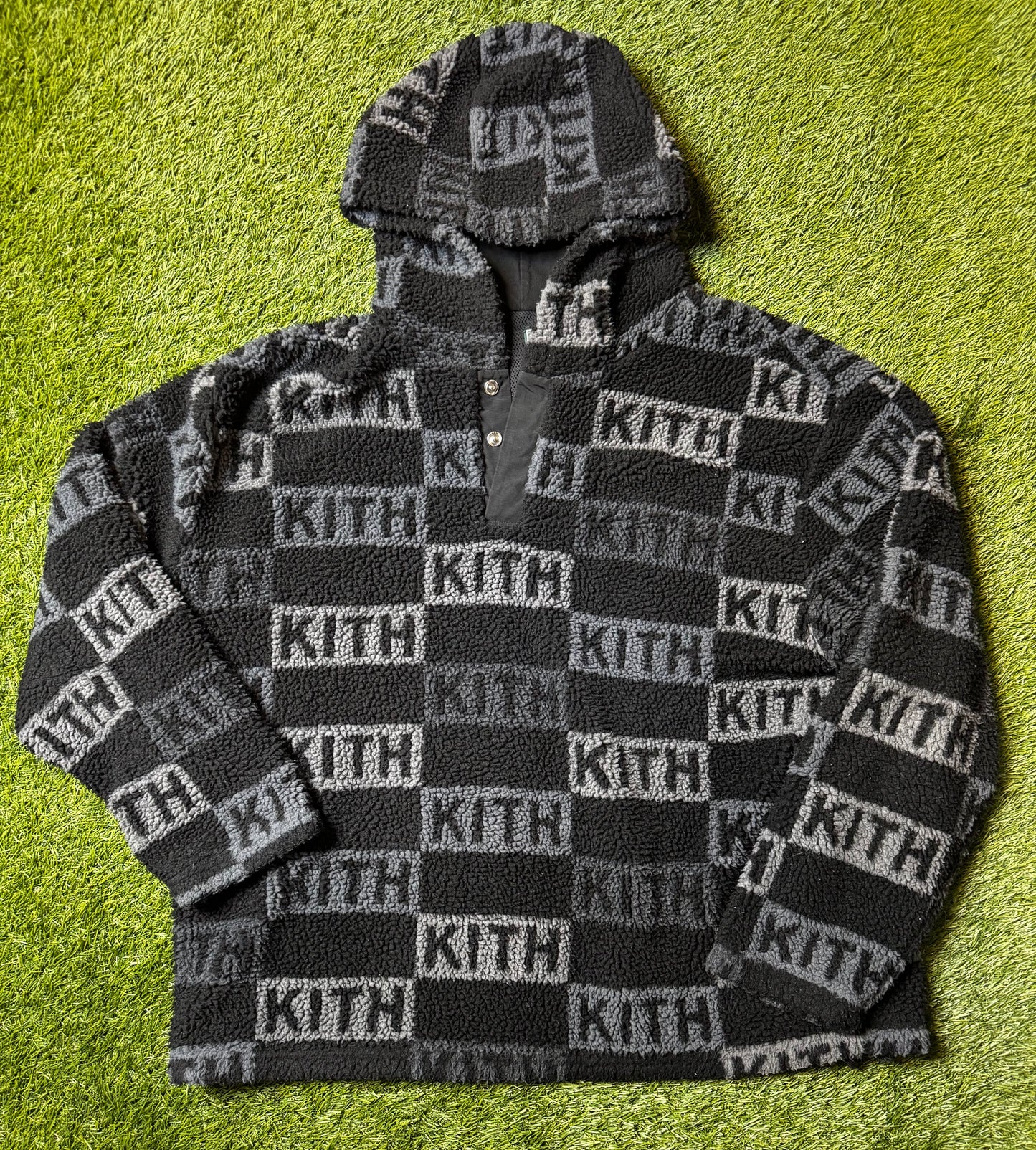 Kith Merrick Sherpa Black Hoodie