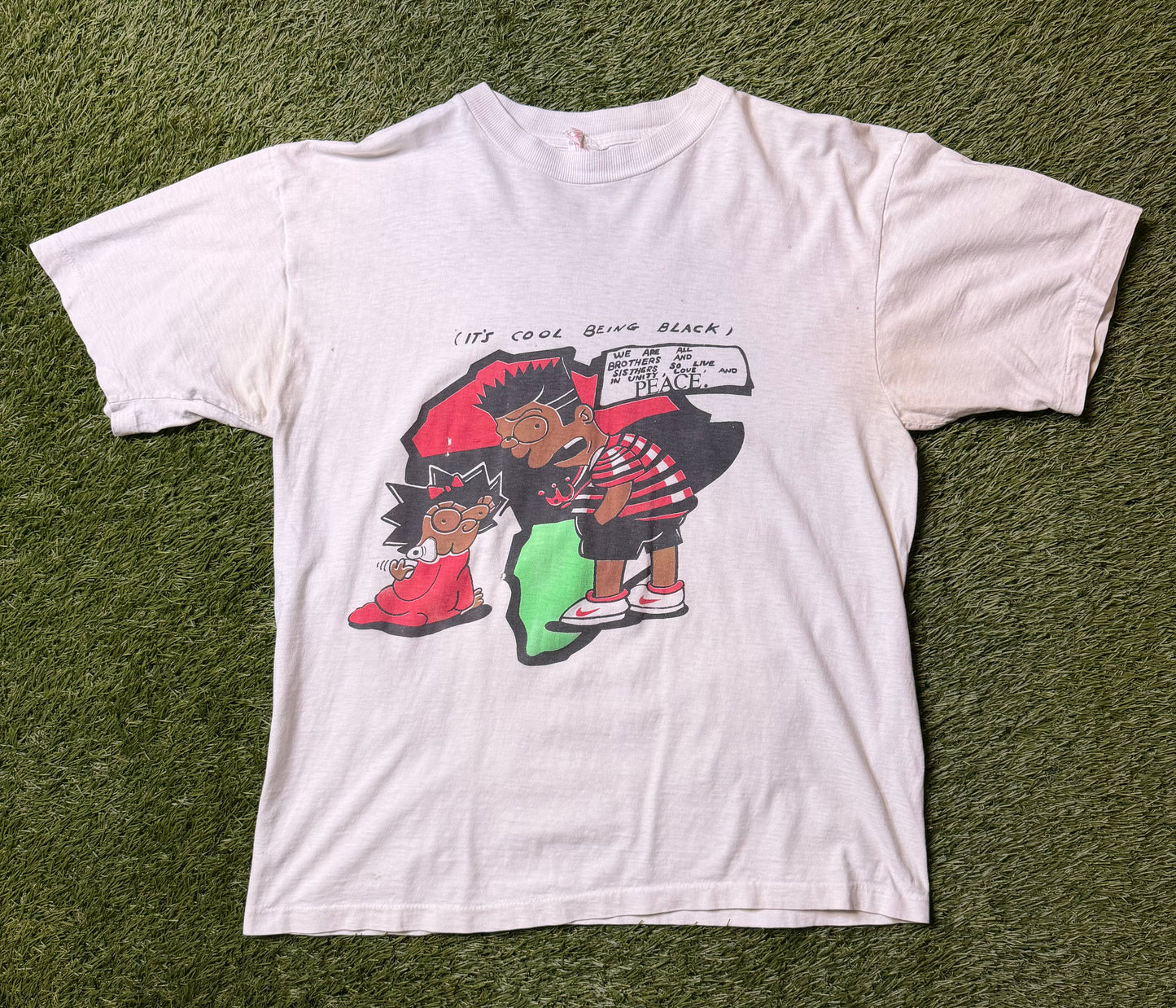 Vintage Bart Unity Love & Peace T Shirt