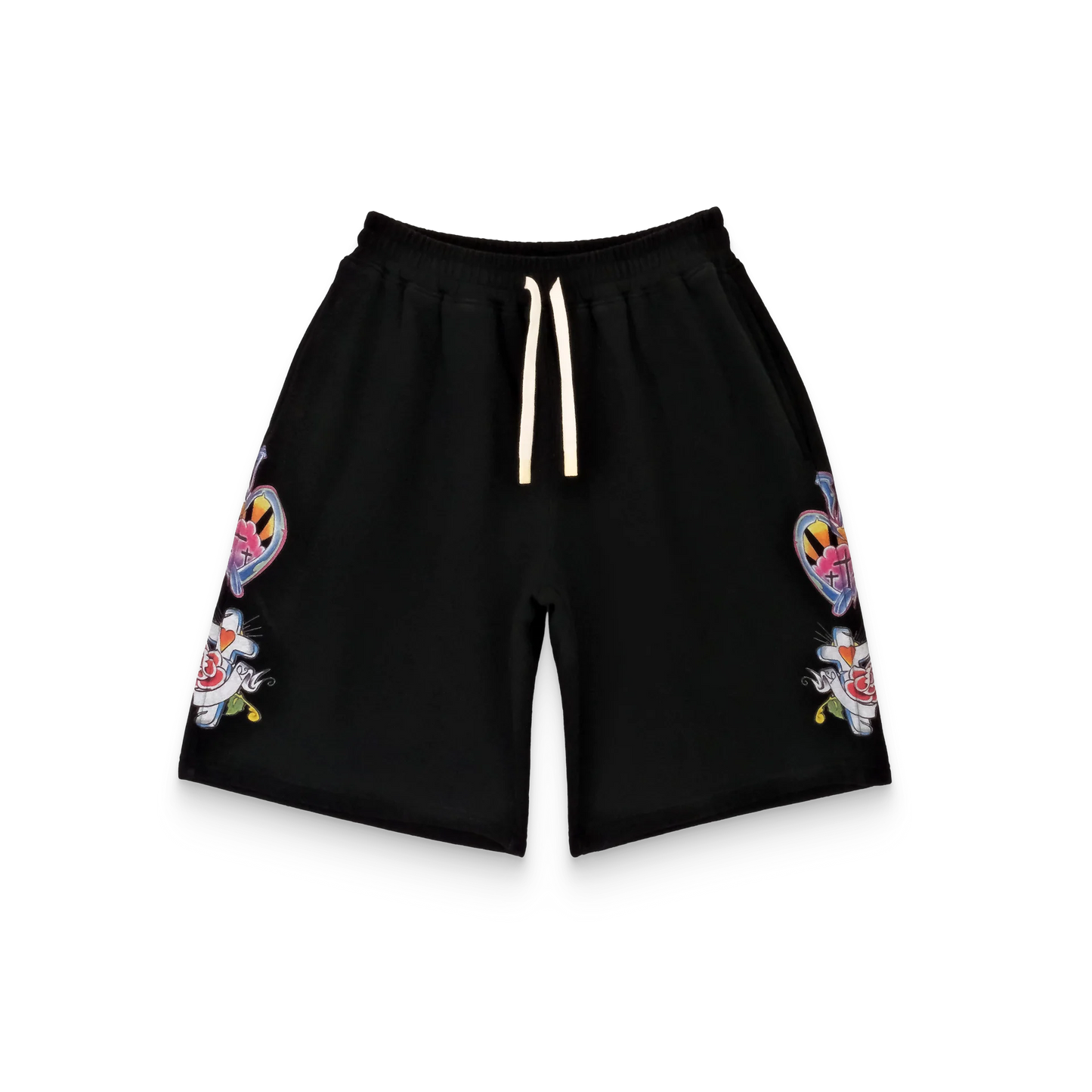 We are Righteous Risen King Shorts Black
