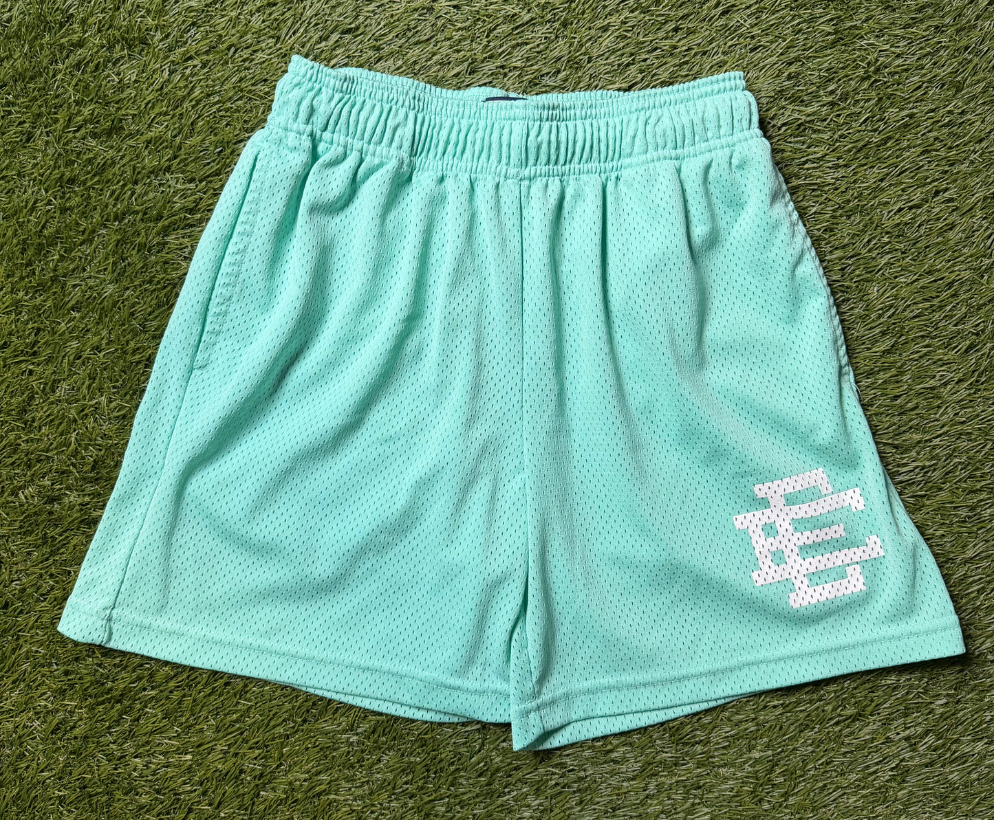 Eric Emanuel Mint/White EE Shorts