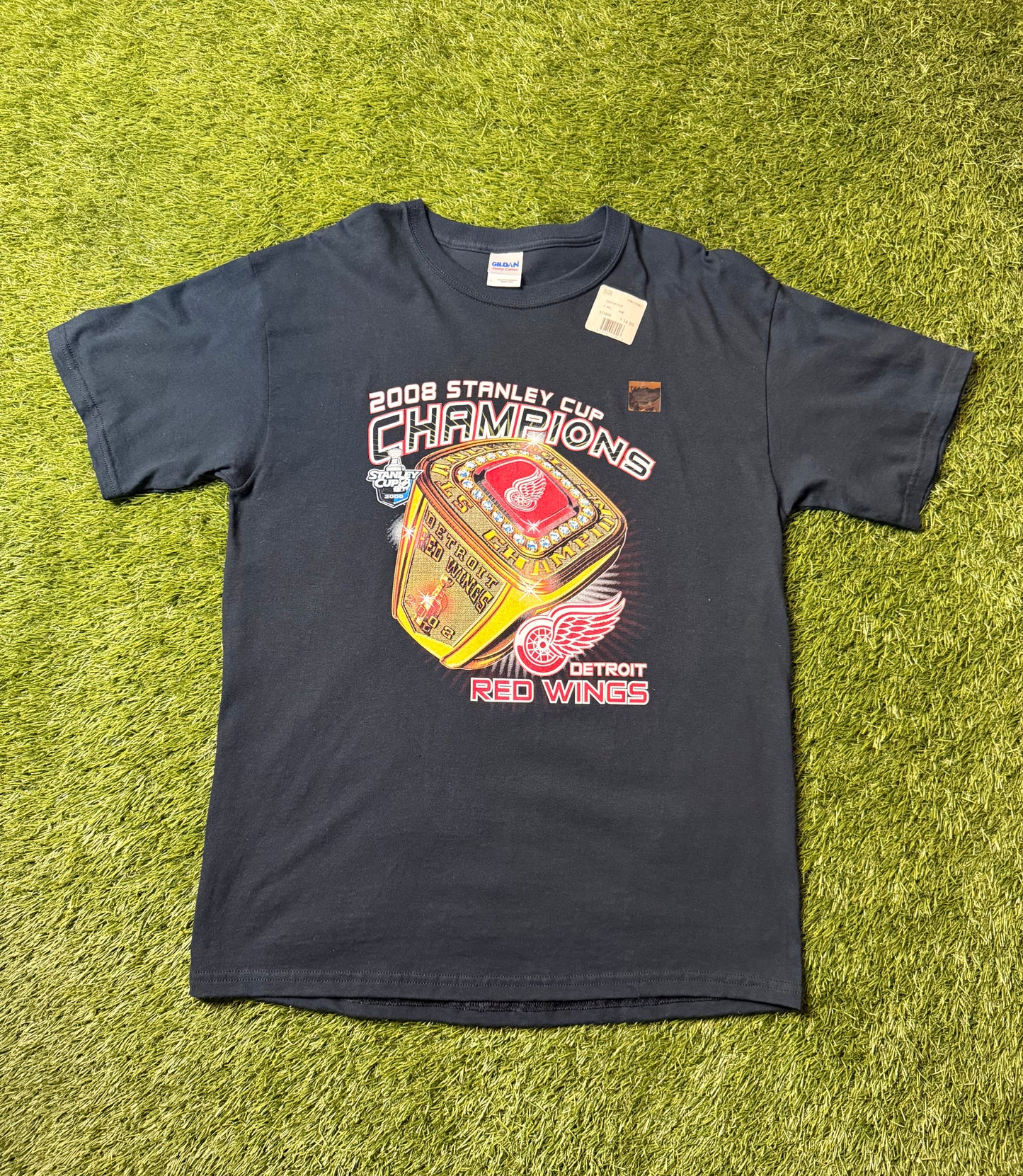 Vintage Detroit Red Wings Champs Ring T Shirt