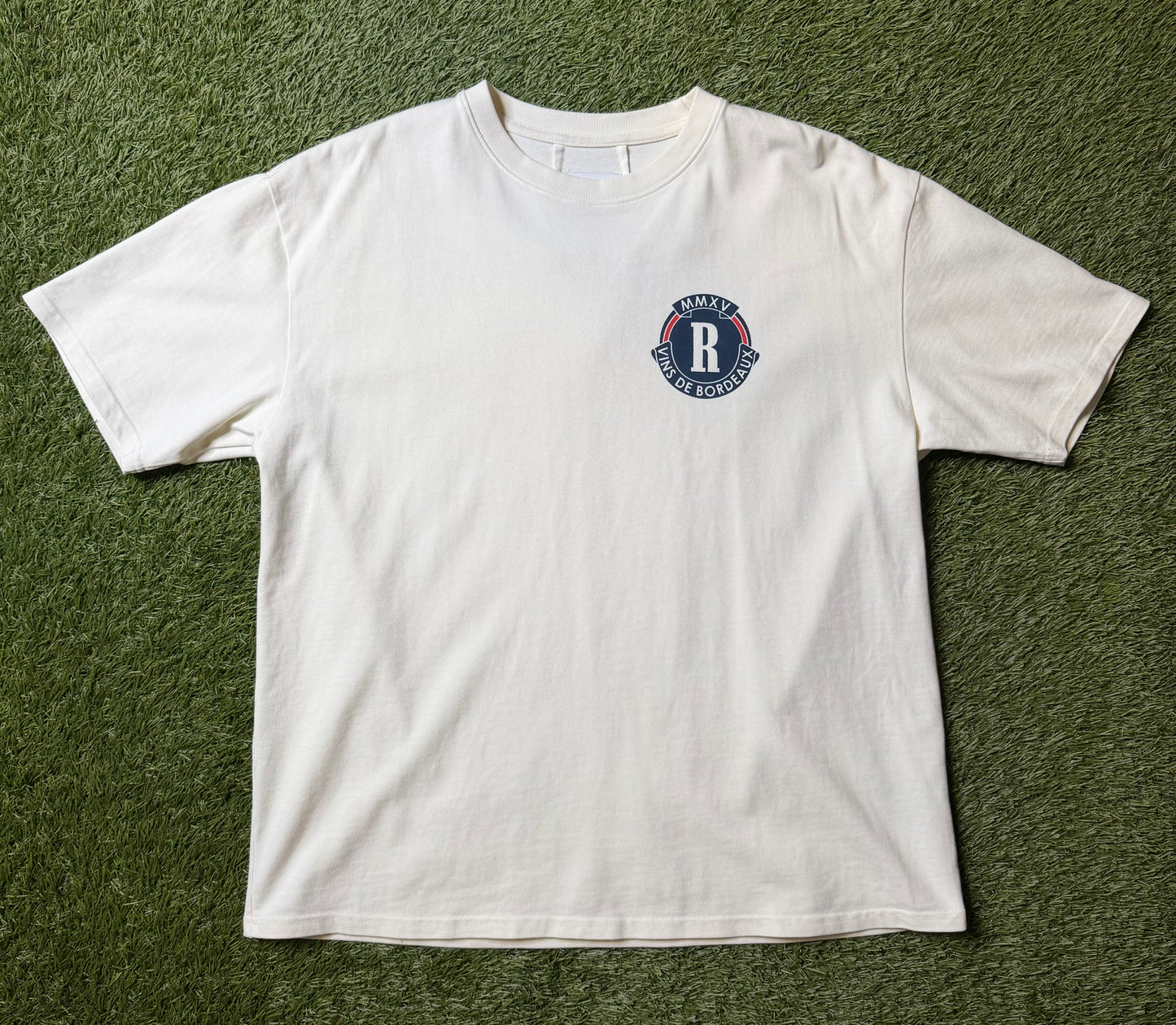 Rhude Bordeaux Wine White T Shirt