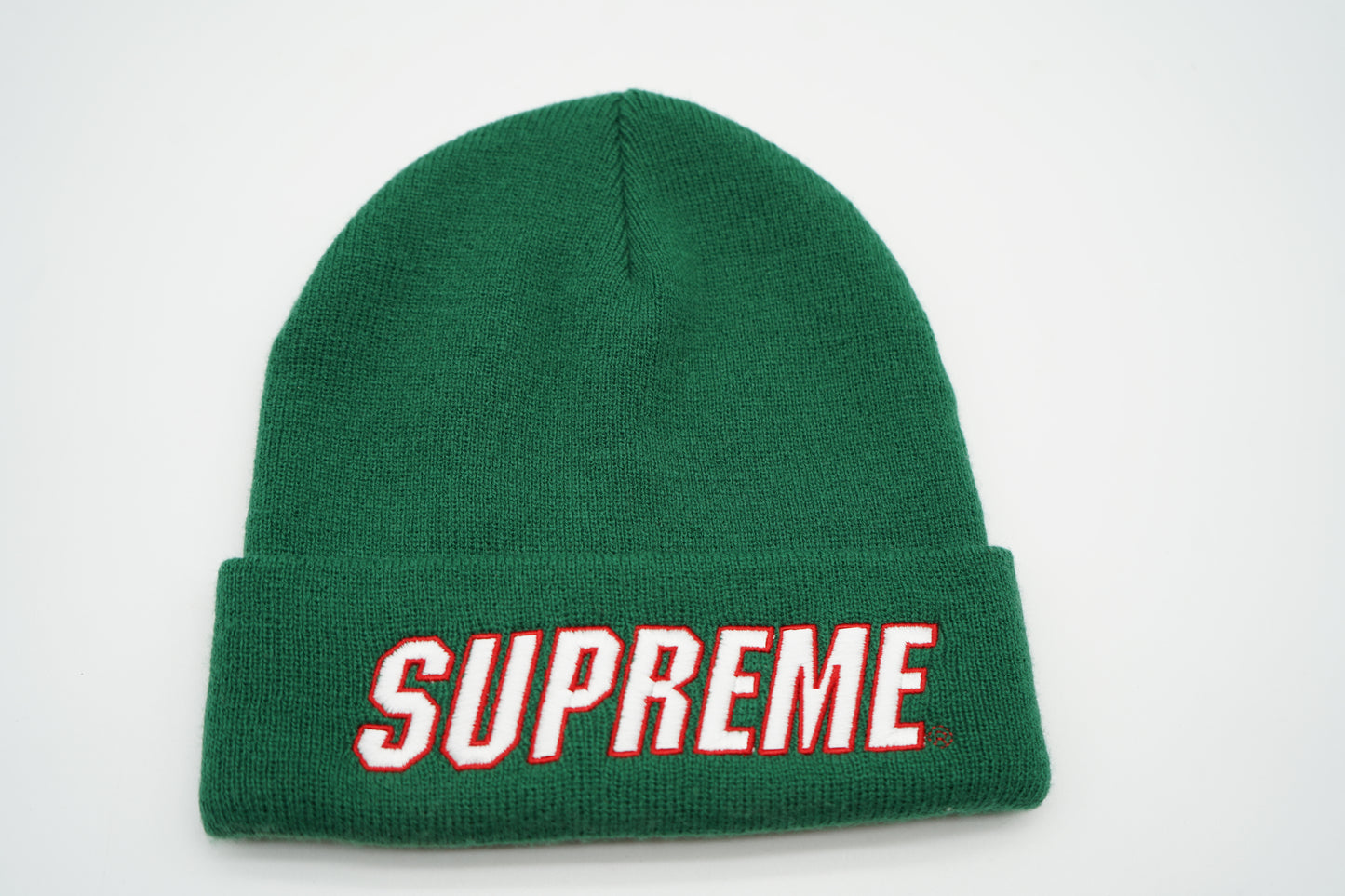Supreme Spellout Green Beanie