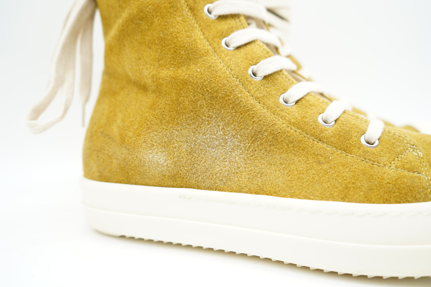 Rick Owens Drkshdw Ramones Suede Ochre Milk Brown