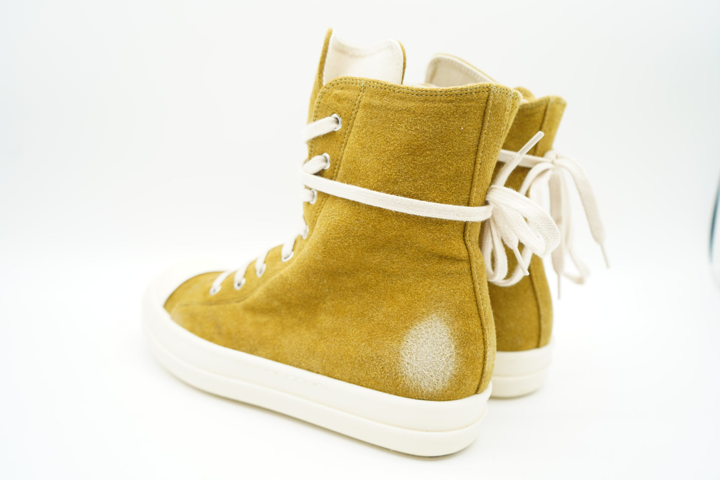 Rick Owens Drkshdw Ramones Suede Ochre Milk Brown