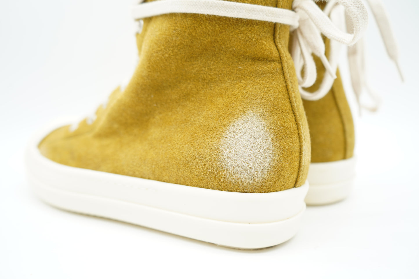 Rick Owens Drkshdw Ramones Suede Ochre Milk Brown