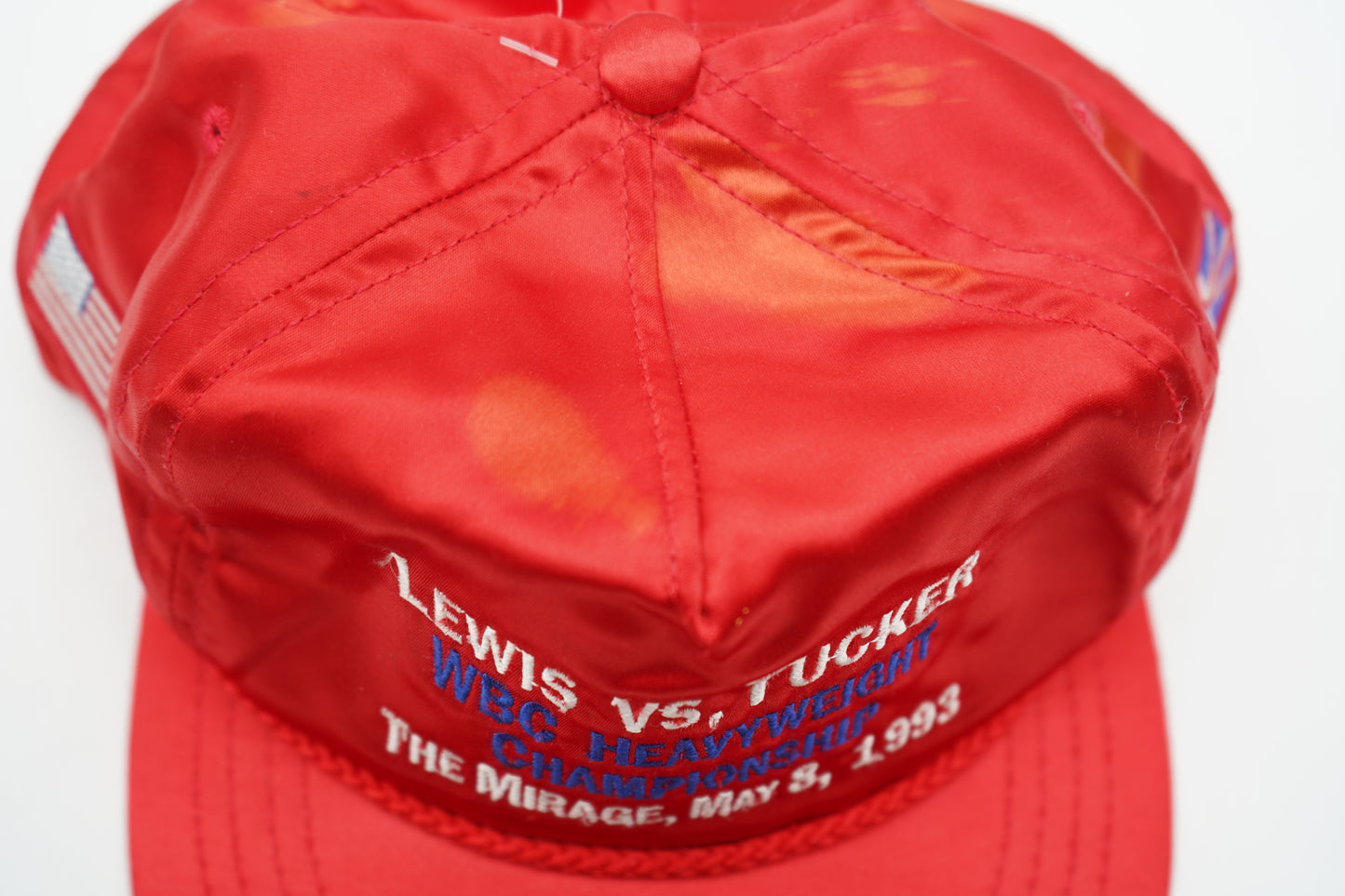 Vintage 1993 Lewis vs Tucker Championship Boxing Hat