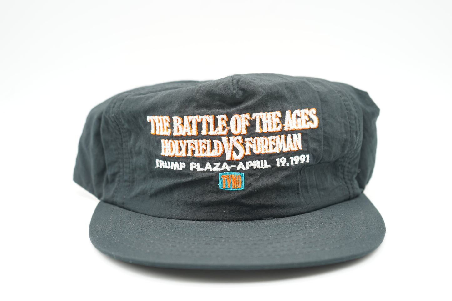 Vintage 1991 Battle of Ages Holyfield vs Foreman Strapback Hat