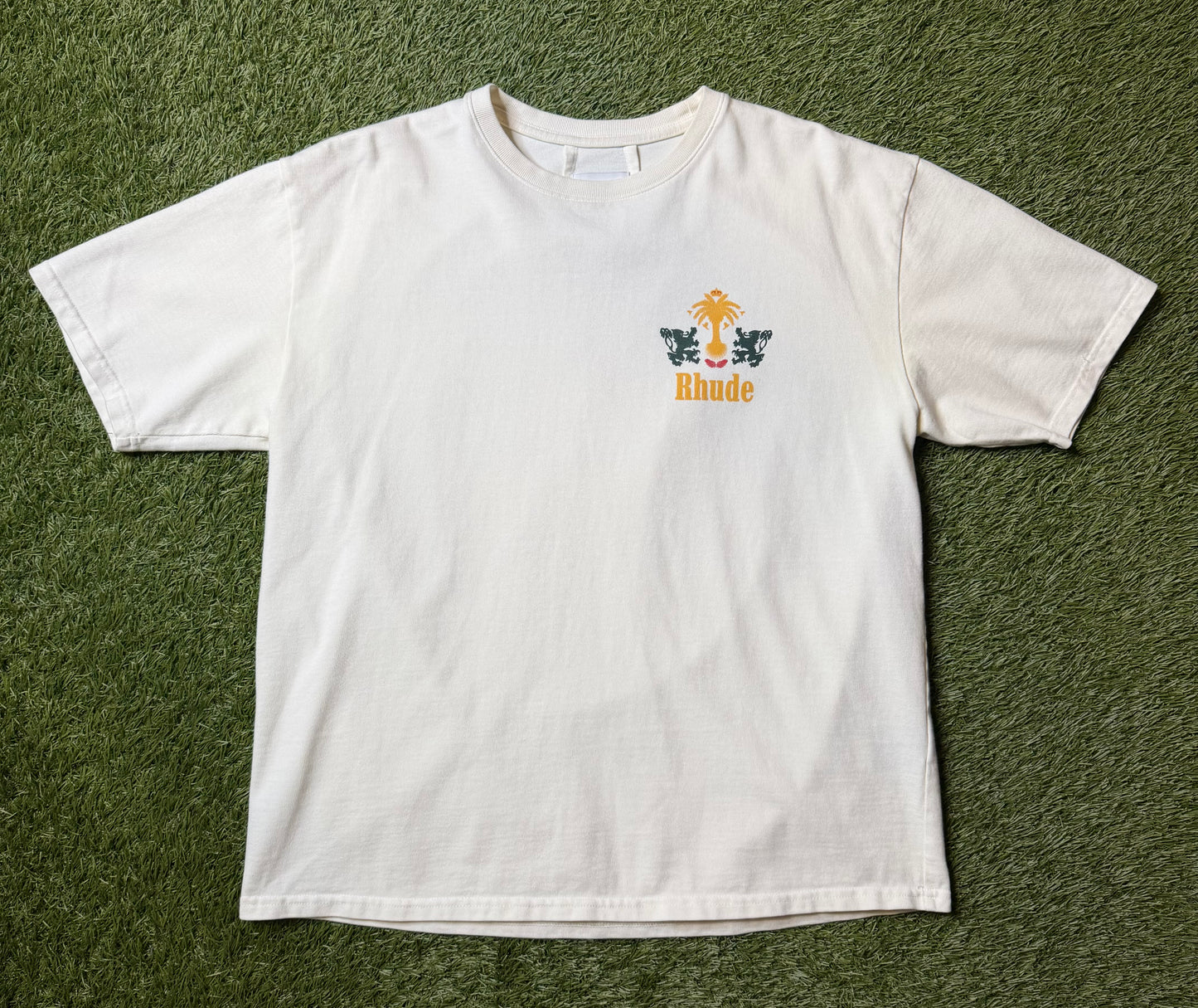 Rhude Tobacco White T Shirt