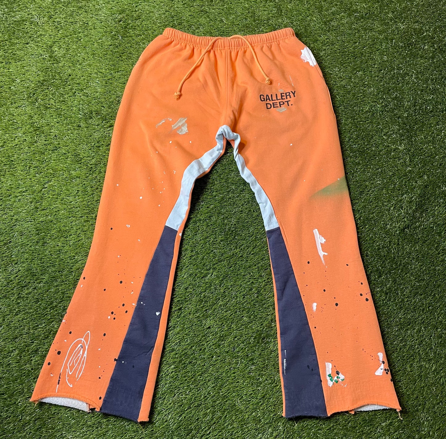 Gallery Dept. Painted Flare Sweat Pants Orange