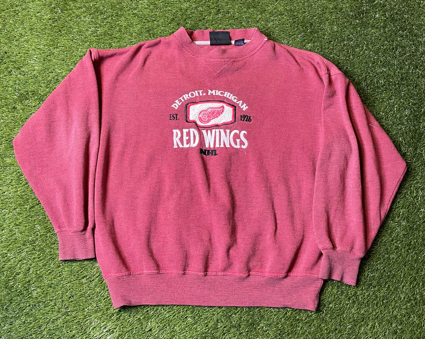 Vintage Detroit Red Wings Knit Crewneck