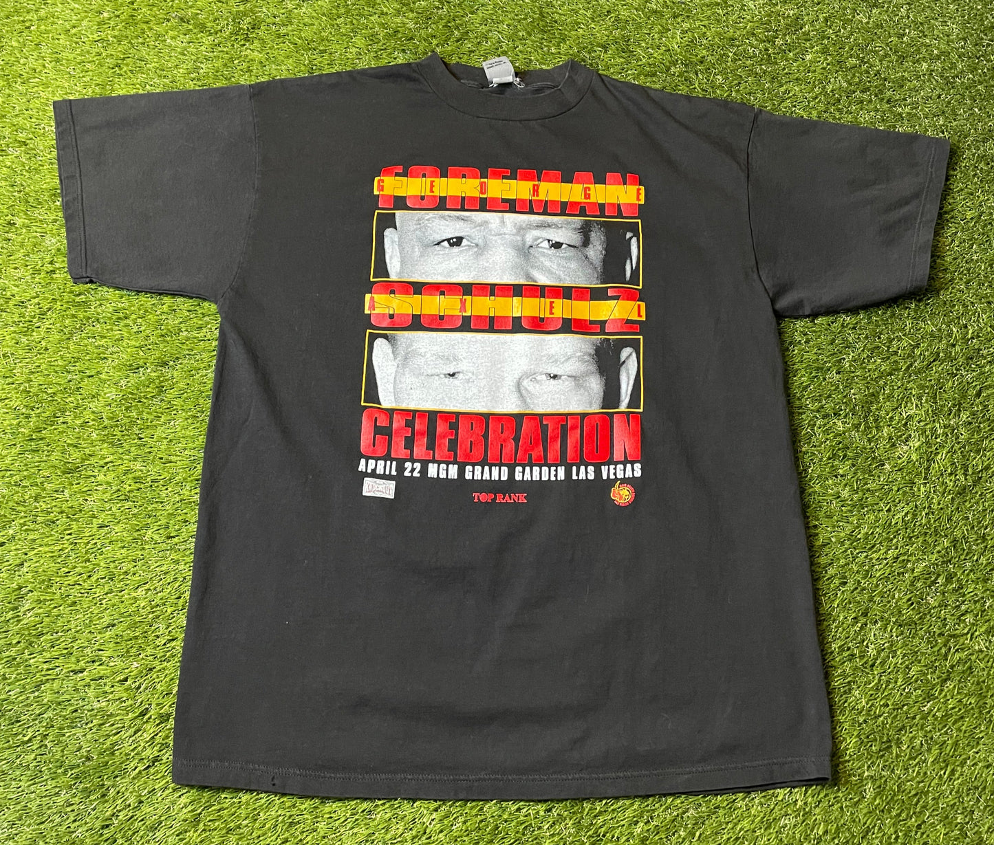 Vintage Foreman vs Schulz Boxing T Shirt