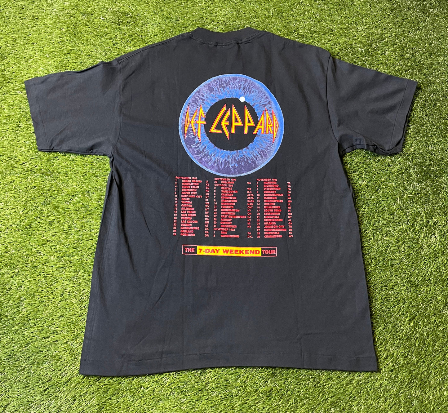 Vintage 1992 Def Leopard Tour T Shirt