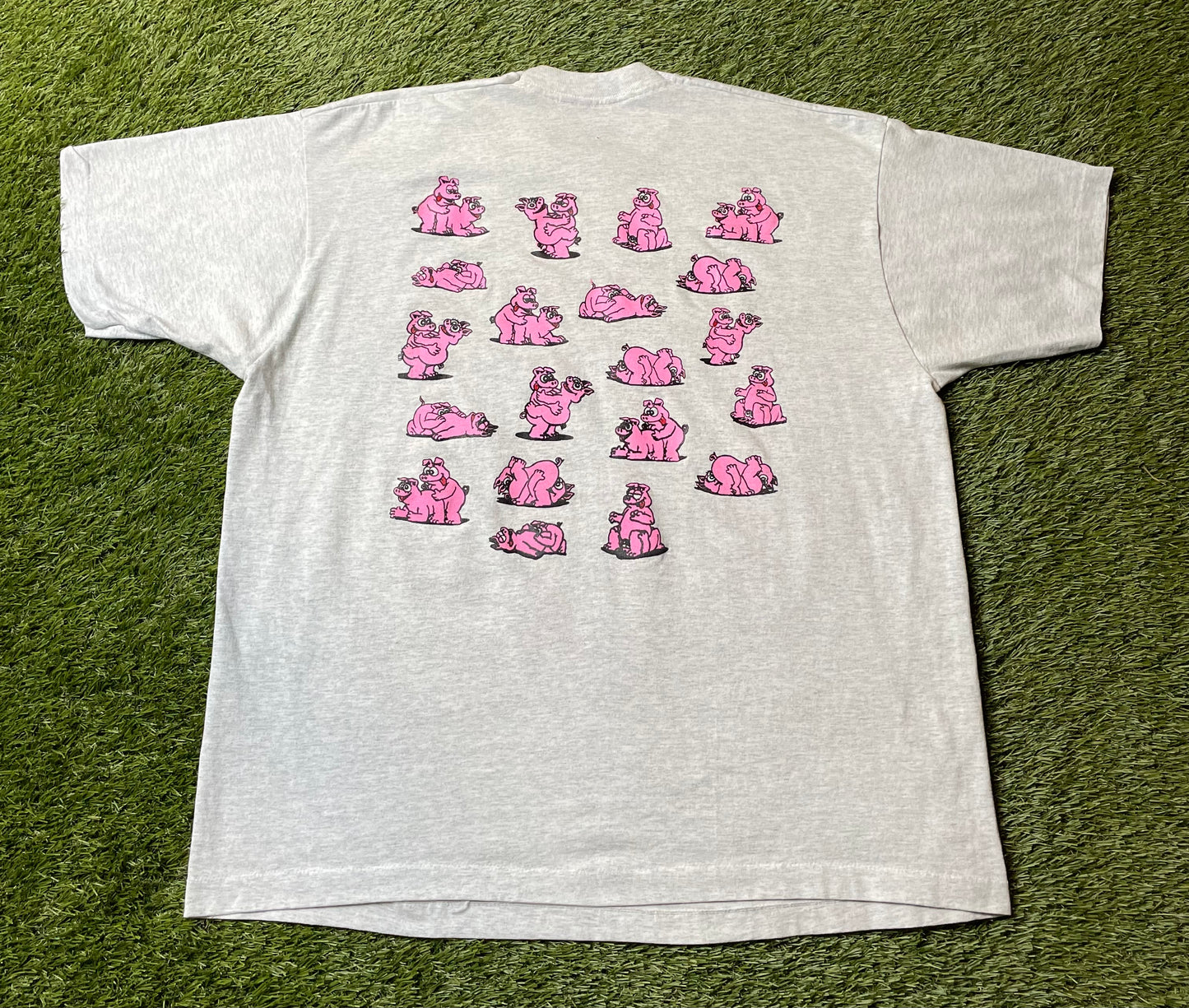 Vintage 90's Pig Positions T Shirt