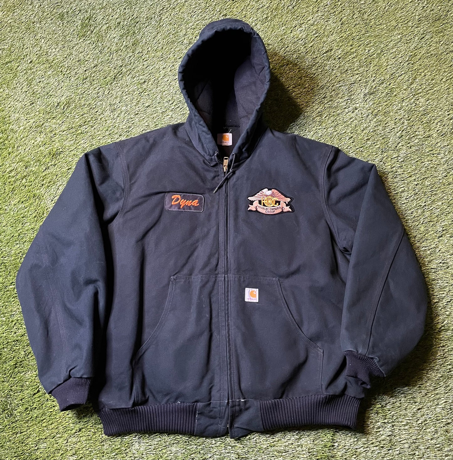 Vintage 90's Carhartt Harley Owners Jacket