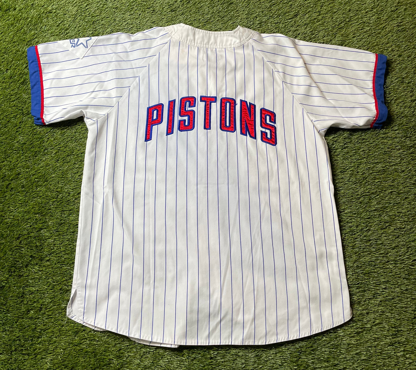 Vintage 90's Detroit Pistons Baseball Jersey