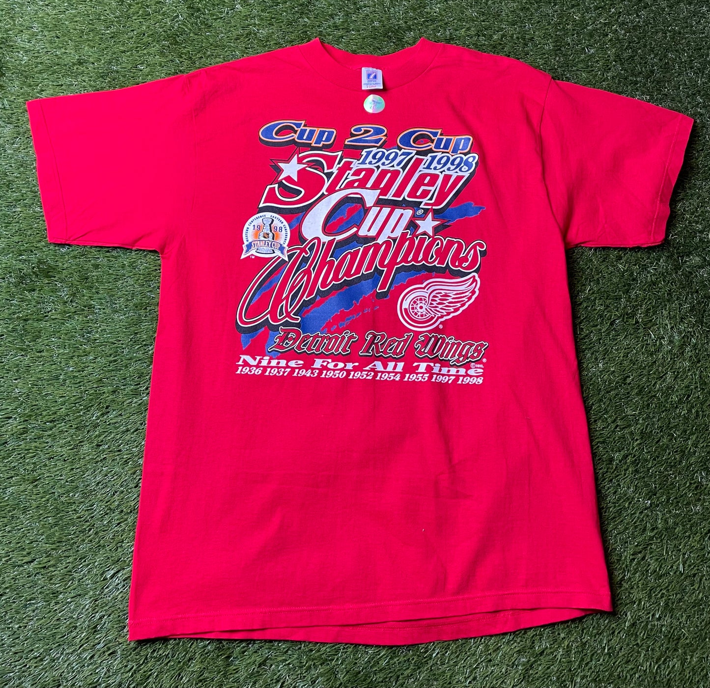 Vintage 1998 Detroit Red Wings Stanley Cup T Shirt