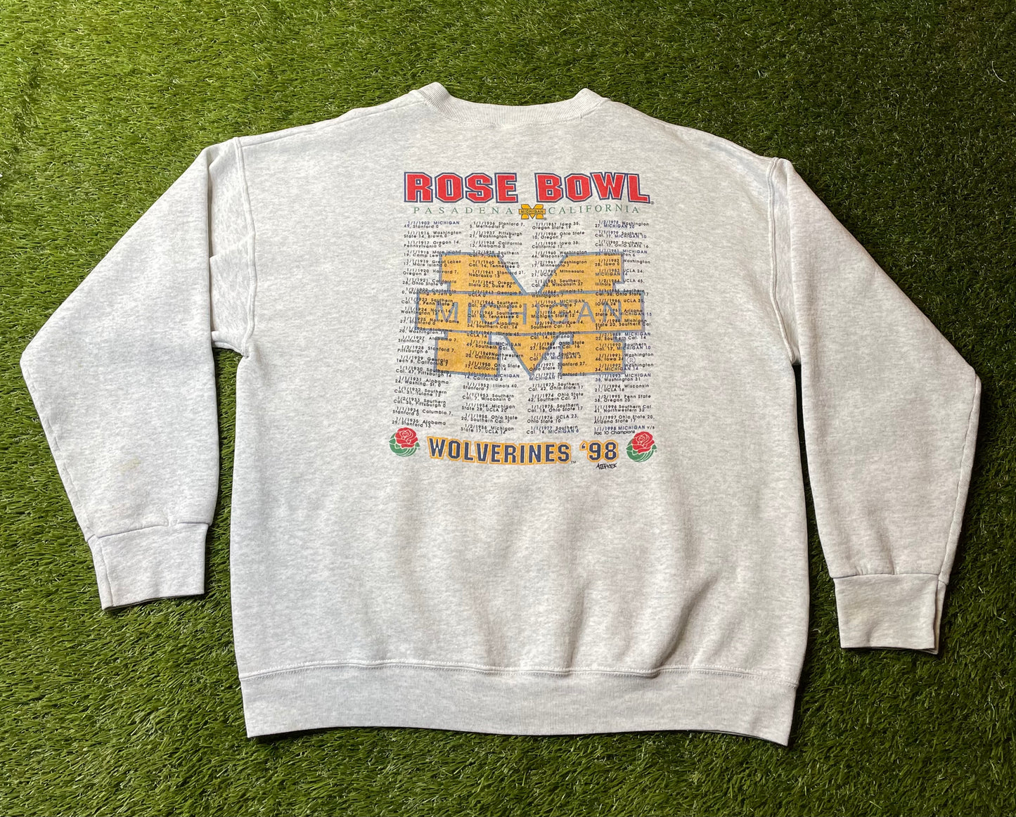 Vintage 1998 Michigan Rose Bowl Champions Crewneck