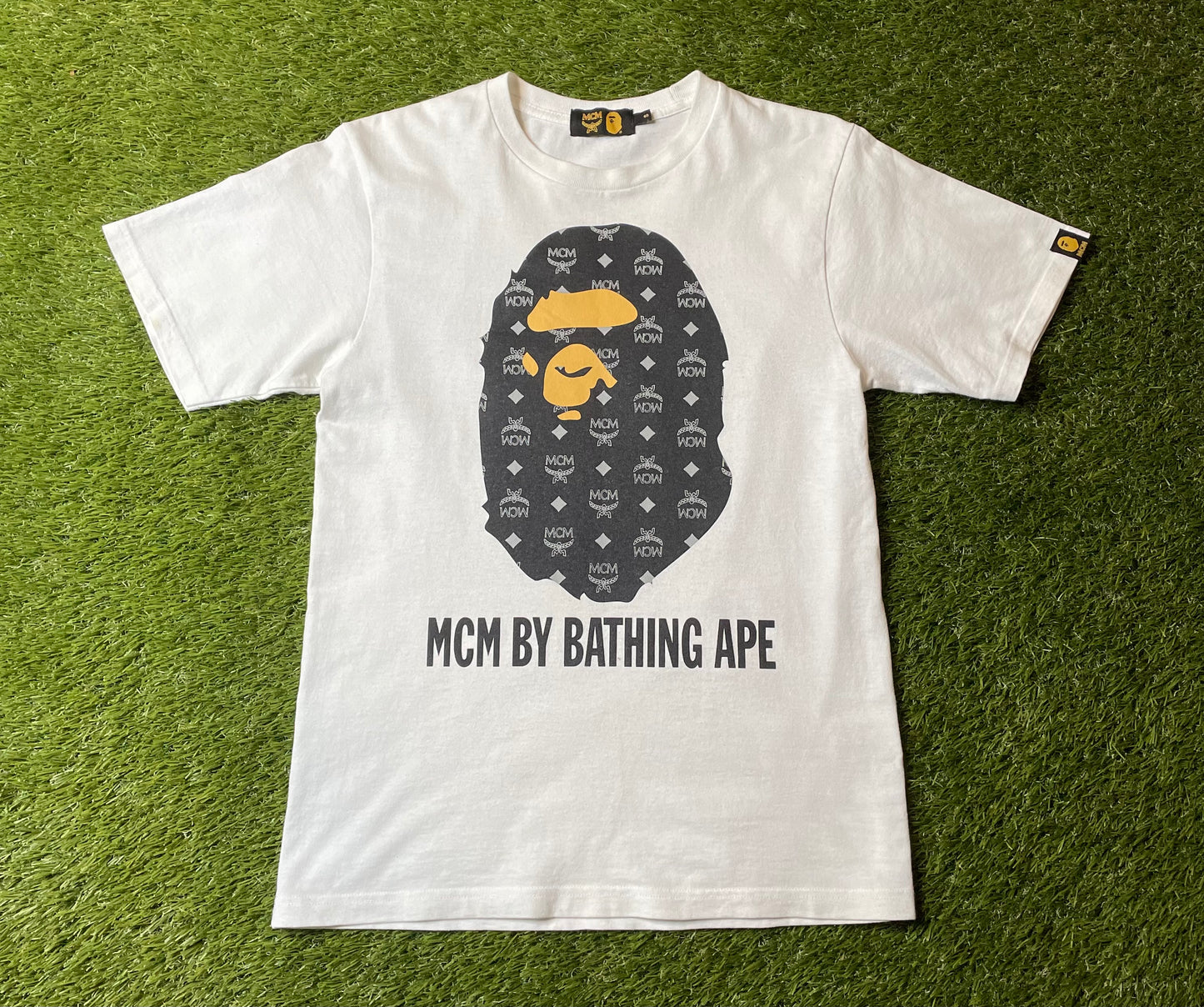 Bape x MCM Ape Head T Shirt