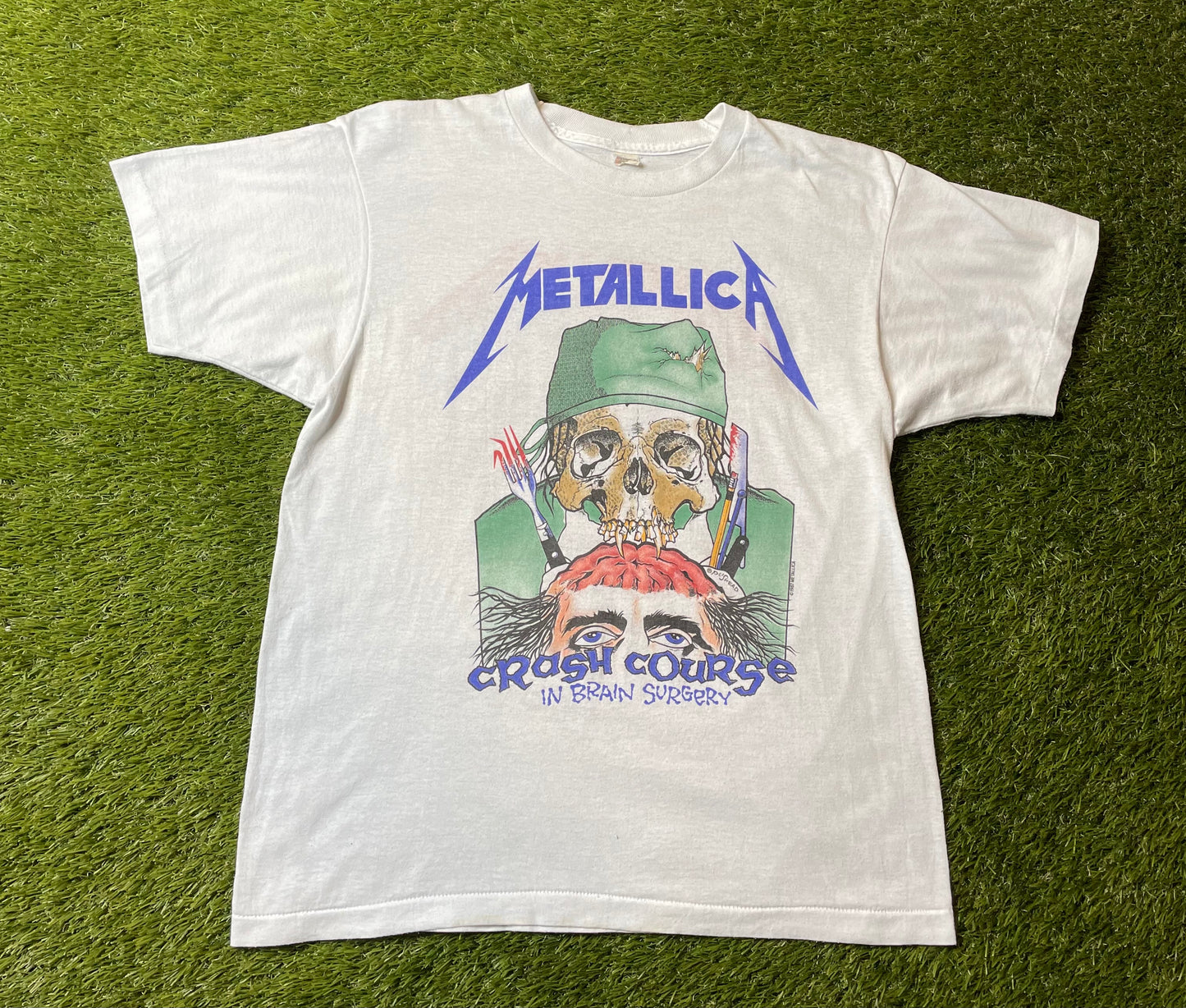 Vintage 1987 Metallica Crash Course Band T Shirt