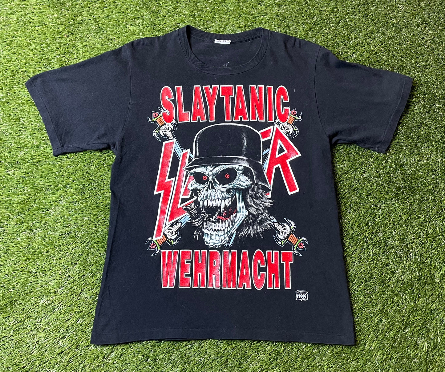 Vintage 1989 Slayer Slatanic Tour T Shirt