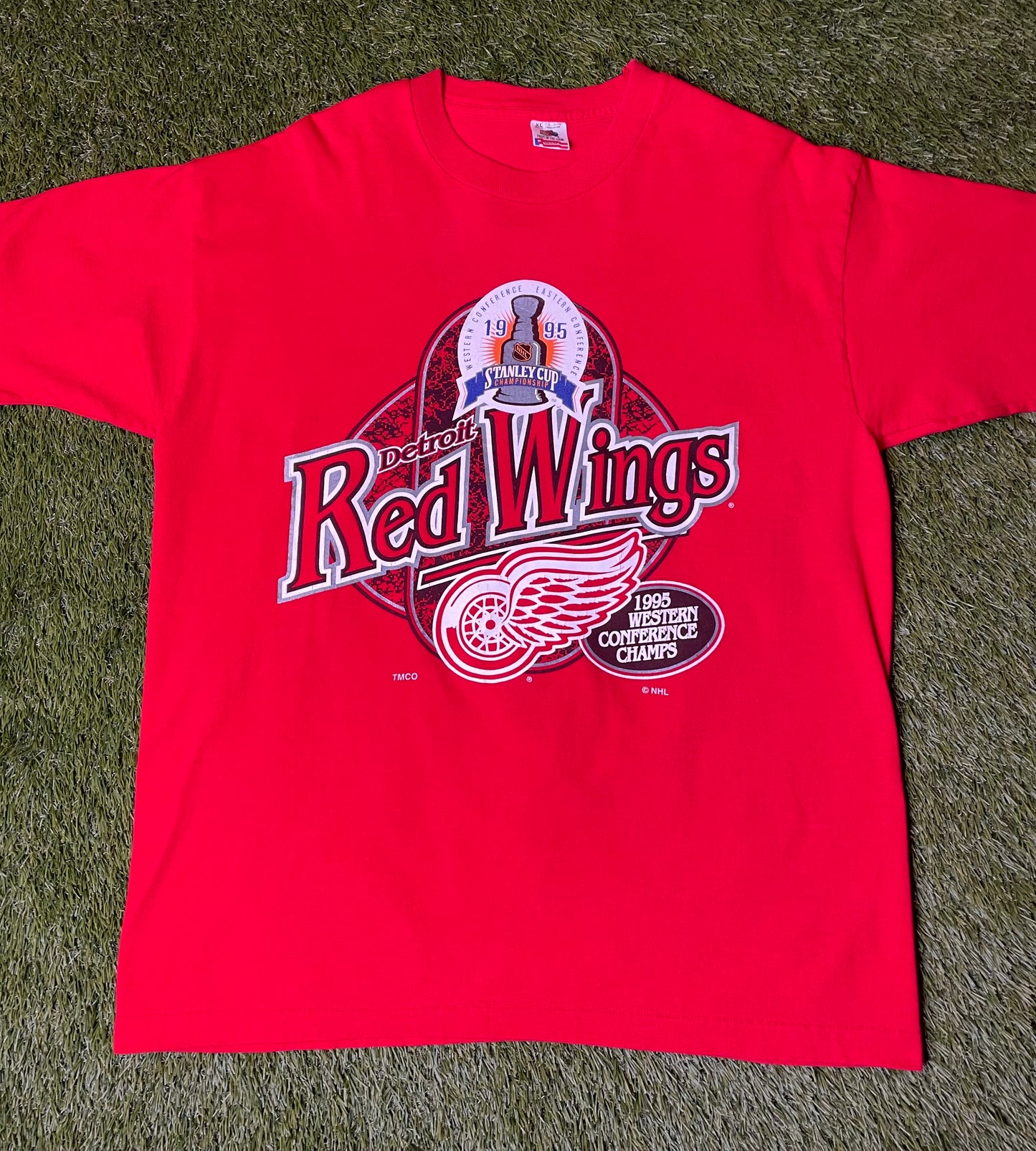 Vintage 1995 Detroit Red Wings T Shirt