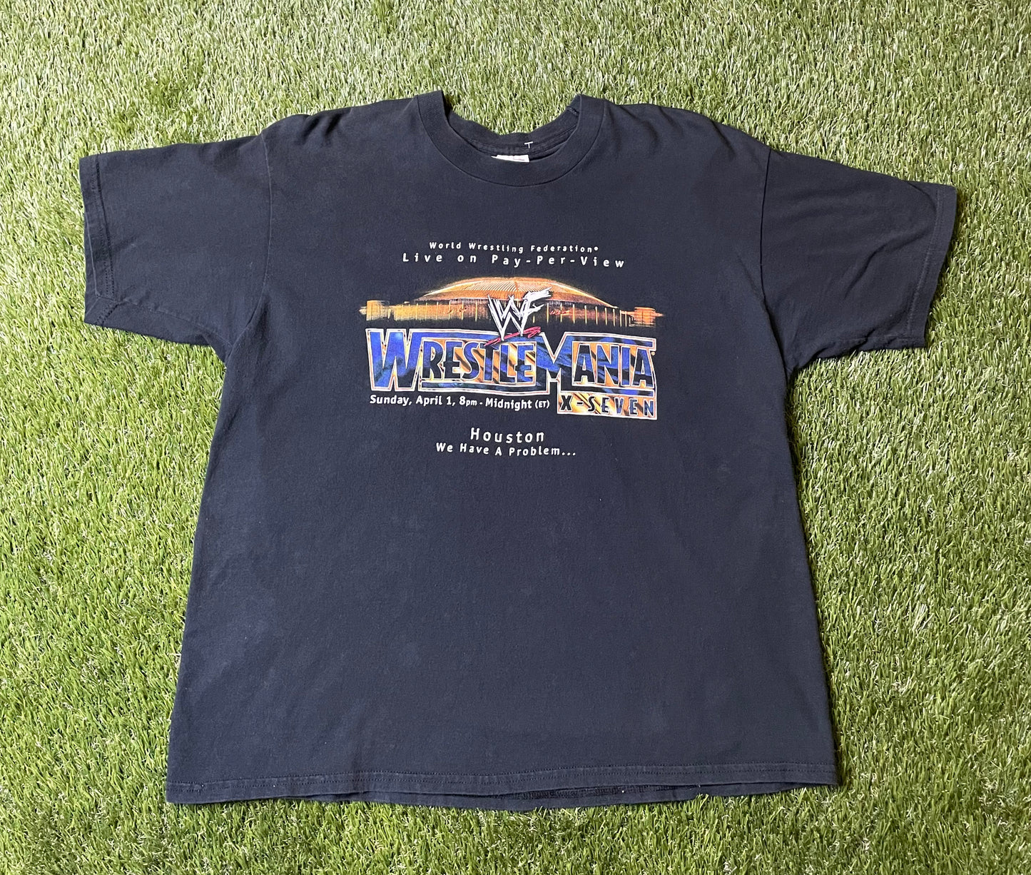 Vintage Wrestlemania 7 T Shirt