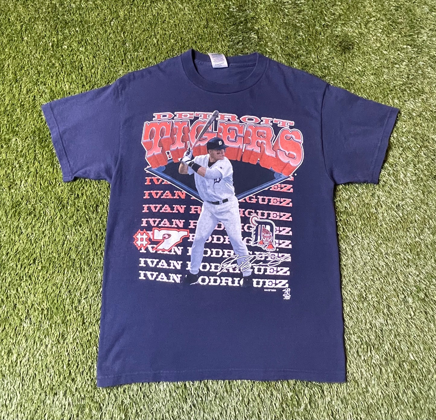 Vintage 2005 Ivan Rodriguez Detroit Tigers T Shirt