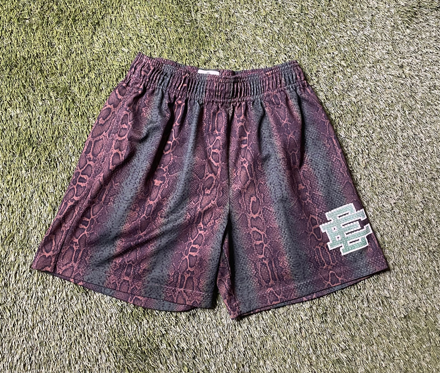 Eric Emanuel Snakeskin Mesh Shorts