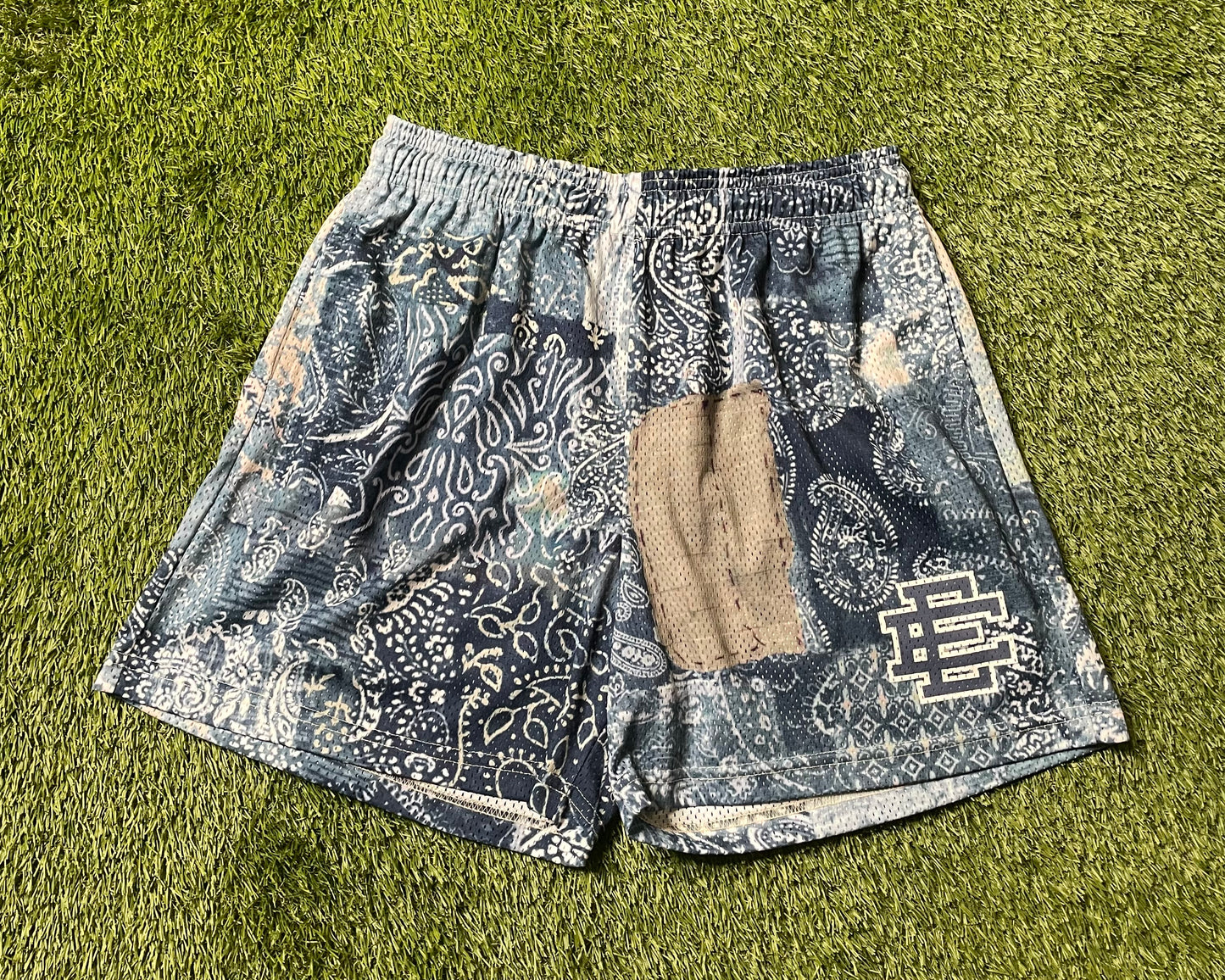 Eric Emanuel Patchwork Mesh Shorts