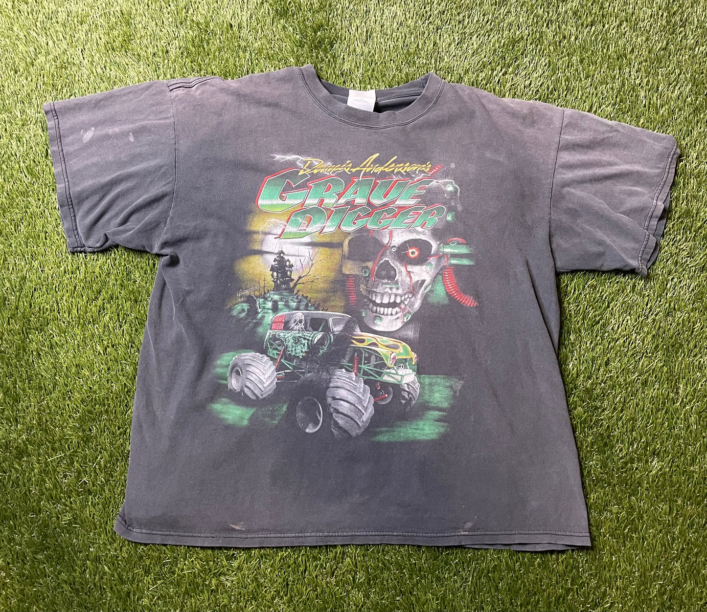 Vintage 90's Grave Digger T Shirt