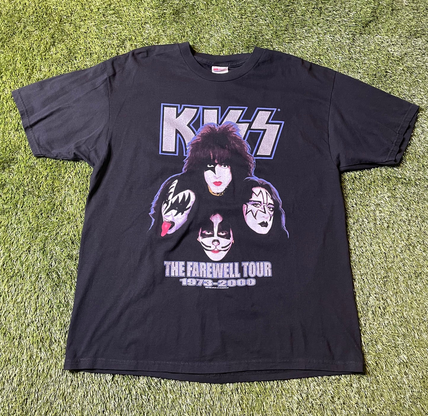 Vintage 2000 Kiss Farewell Tour Faces T Shirt