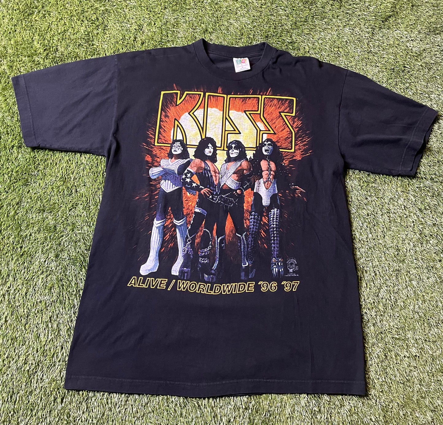 Vintage 1997 Kiss Worldwide Tour T Shirt