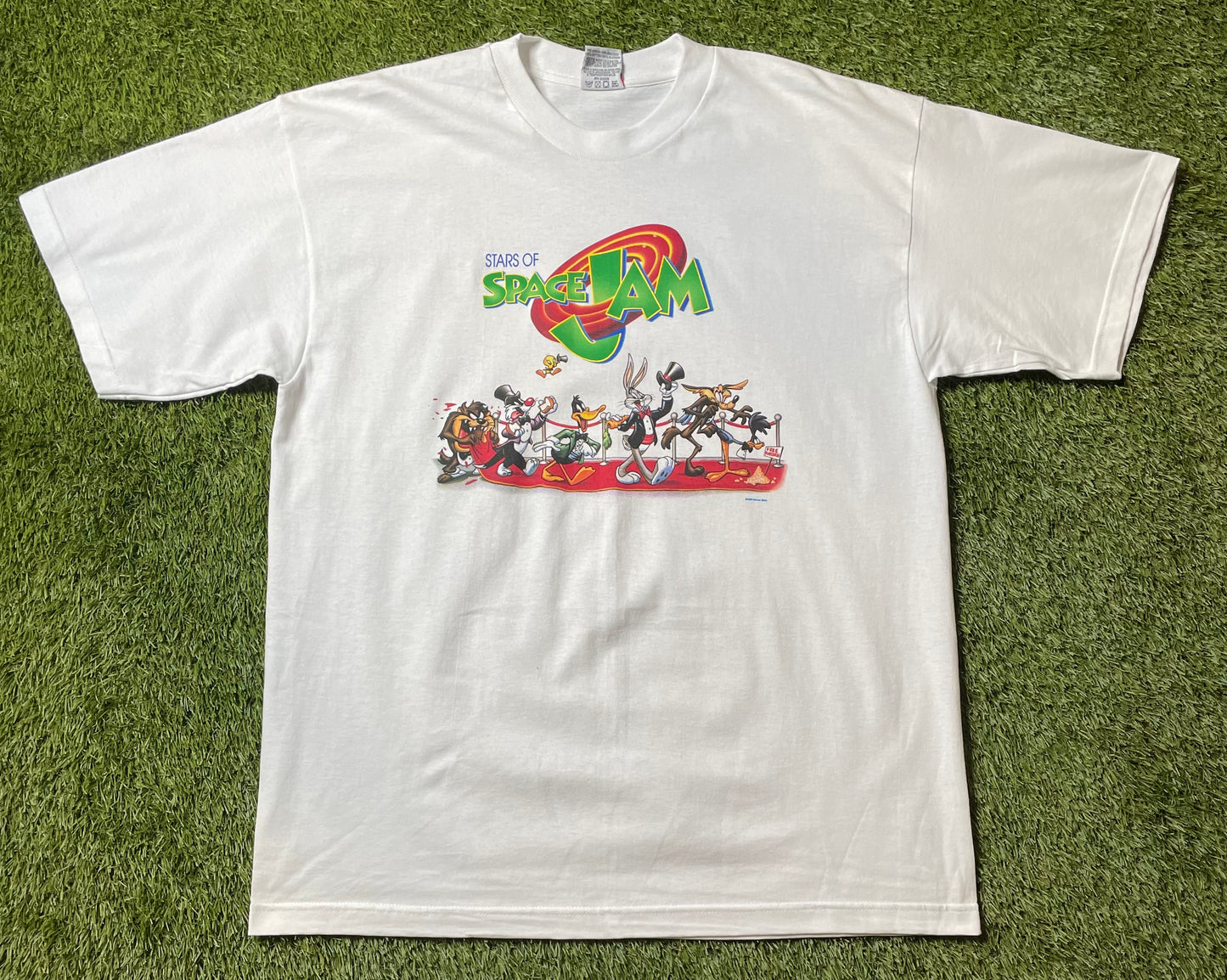 Vintage 1998 Space Jam Movie Promo T Shirt