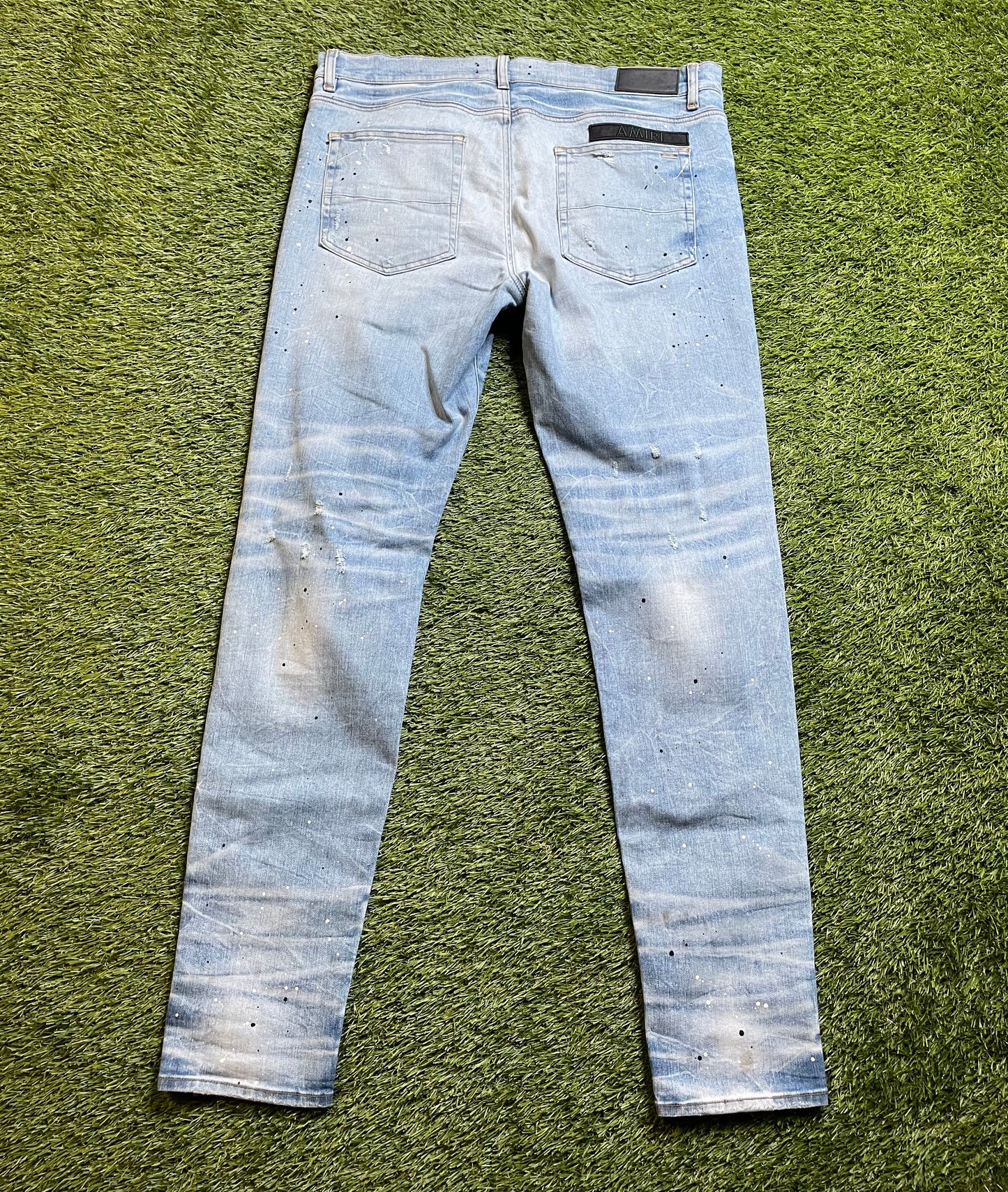 Amiri Paint Splatter Patch Jeans