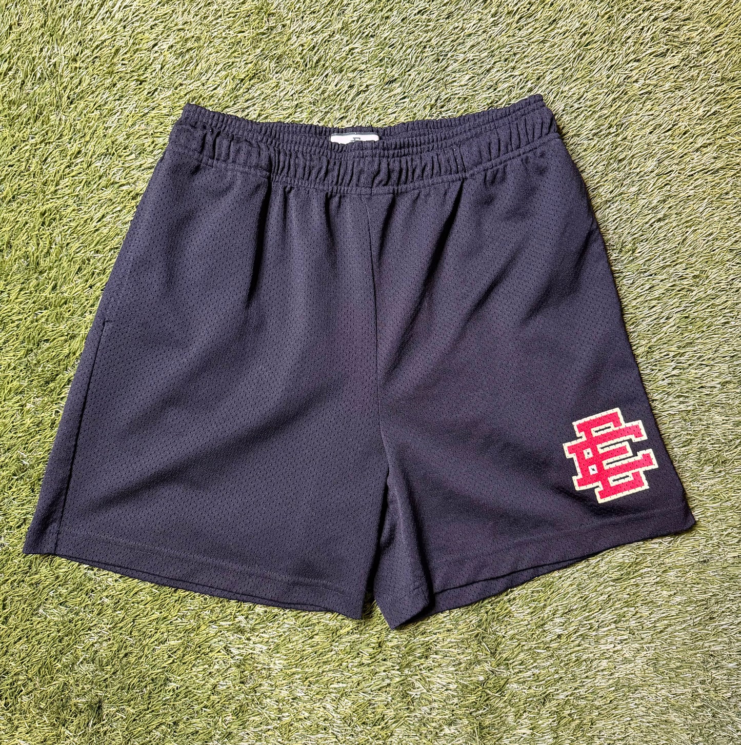 Eric Emanuel Red/Cream Shorts
