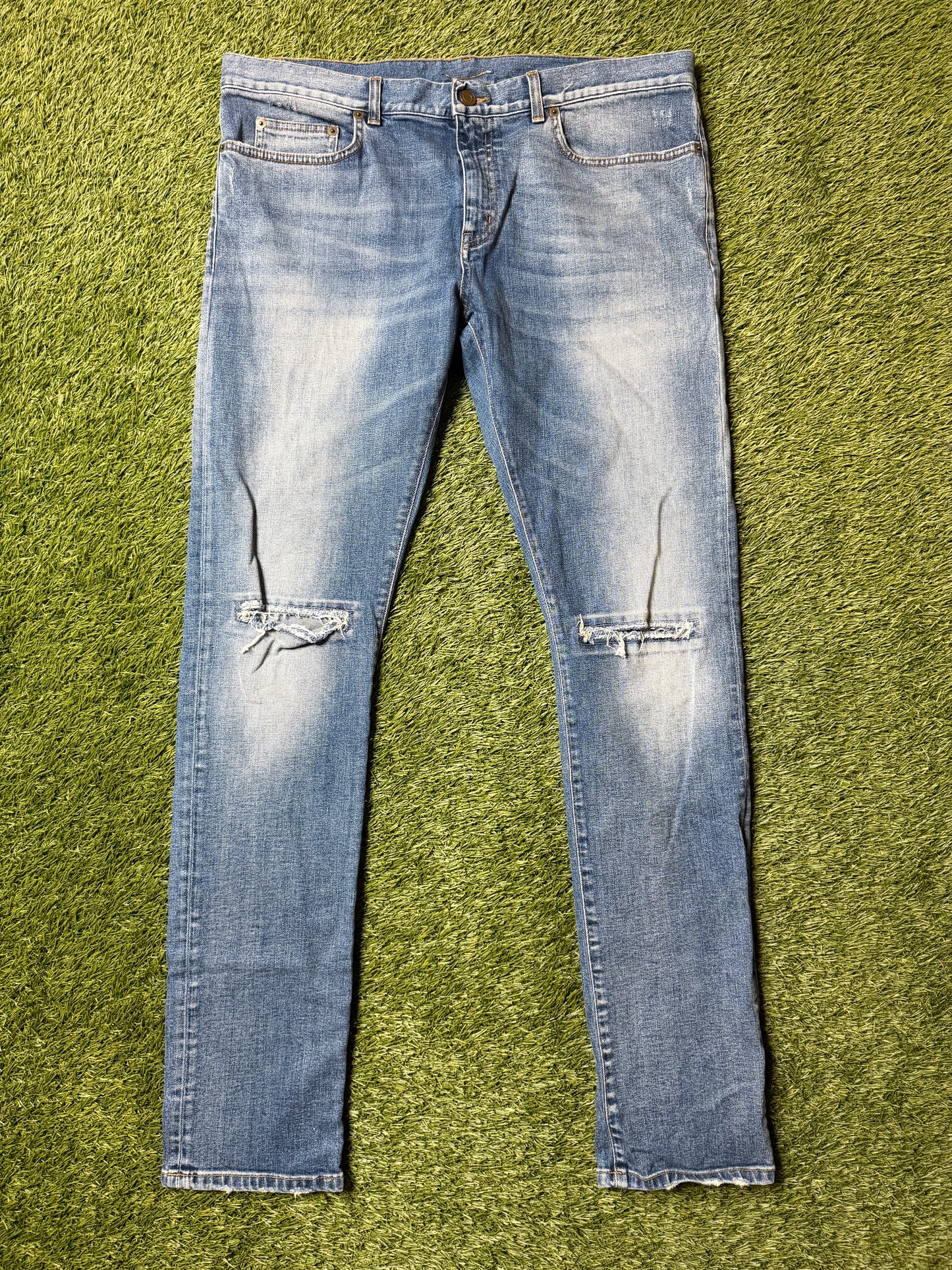 Saint Laurent Distressed Denim