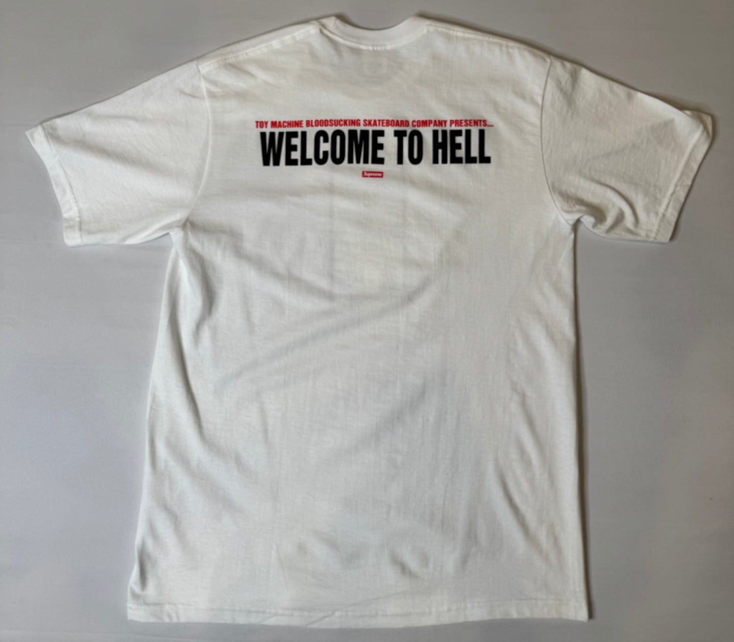Supreme x Toy Machine Welcome To Hell T Shirt